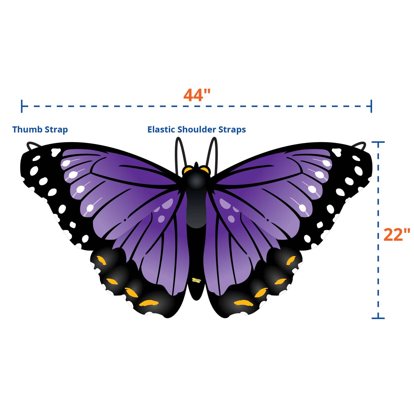 Purple Morpho Butterfly Wings