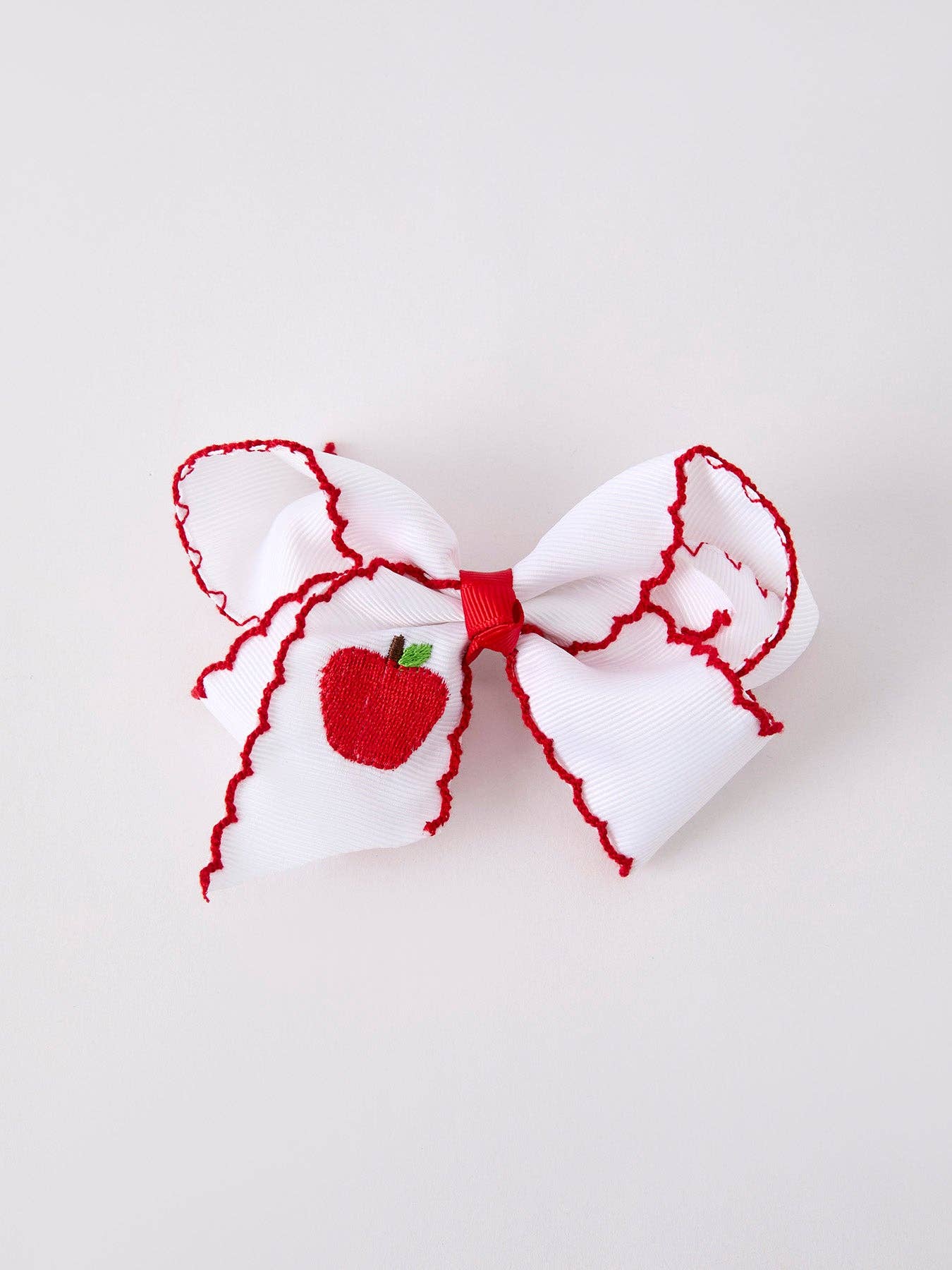 BACK TO SCHOOL Apple Bow Hairpin