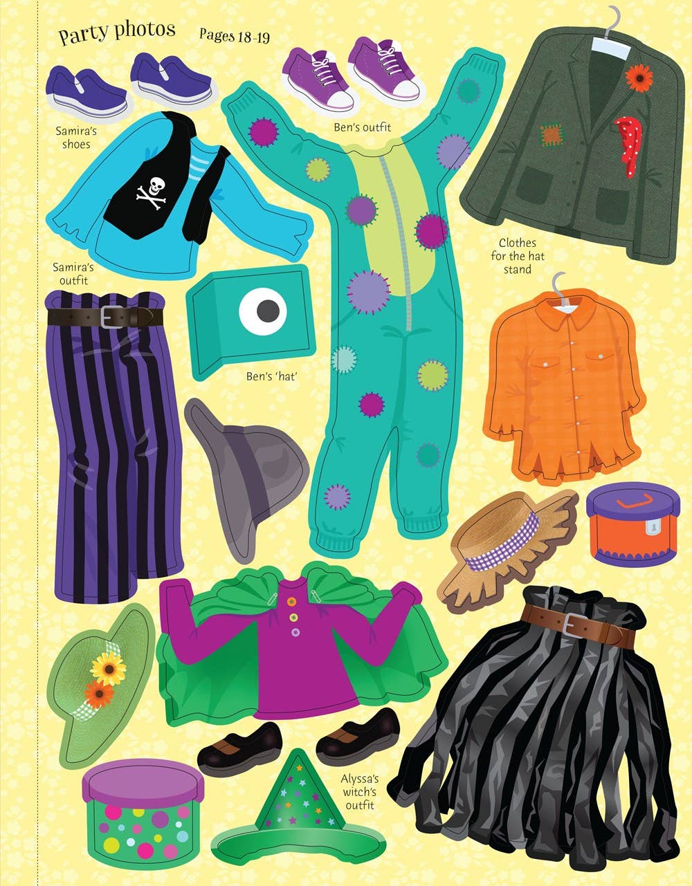 Halloween Party Sticker Dolly Dressing
