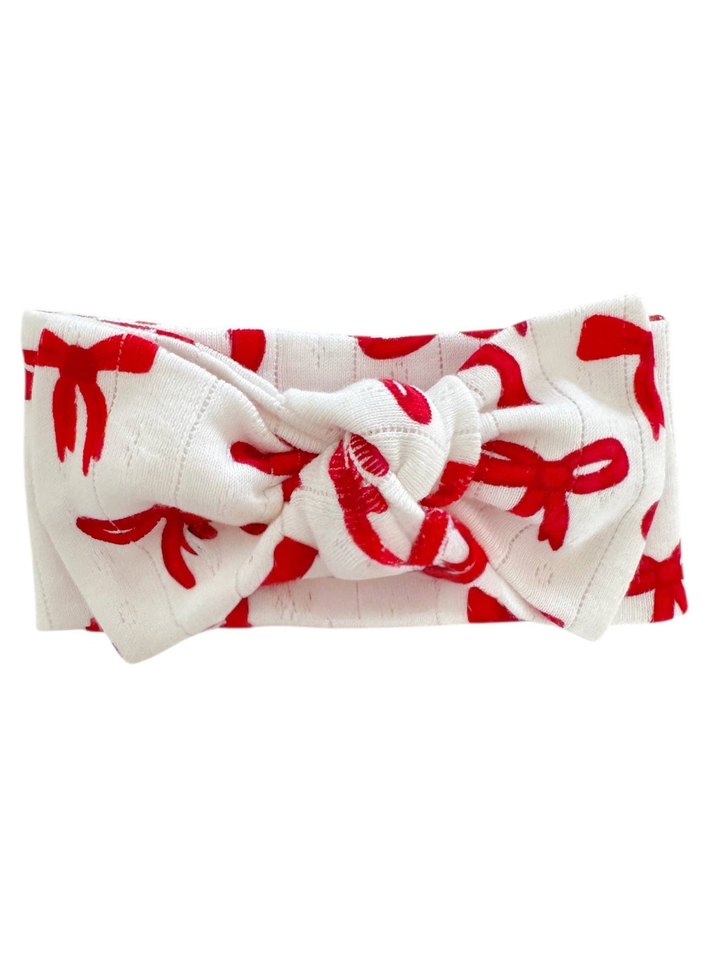 Red Bows Pointelle Bow