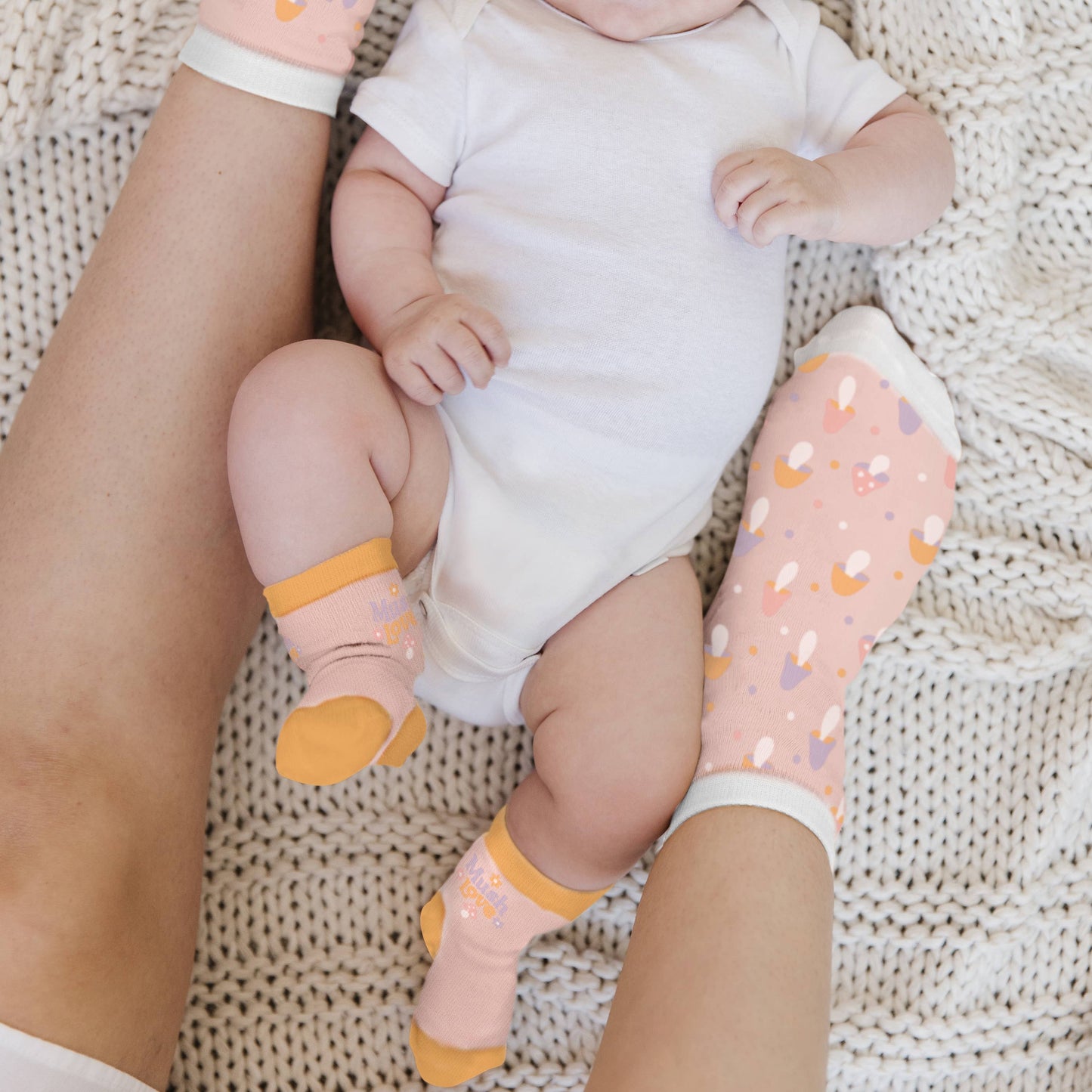 Mama & Me Socks Set Mushy Love