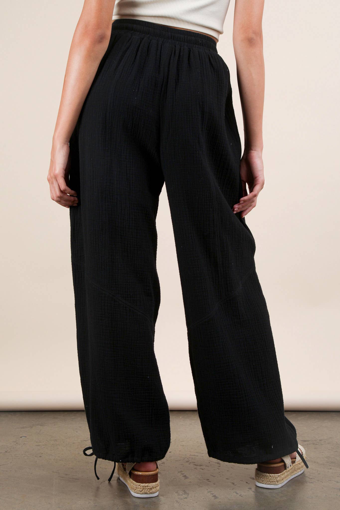 PL Wide Leg Gauze Pants