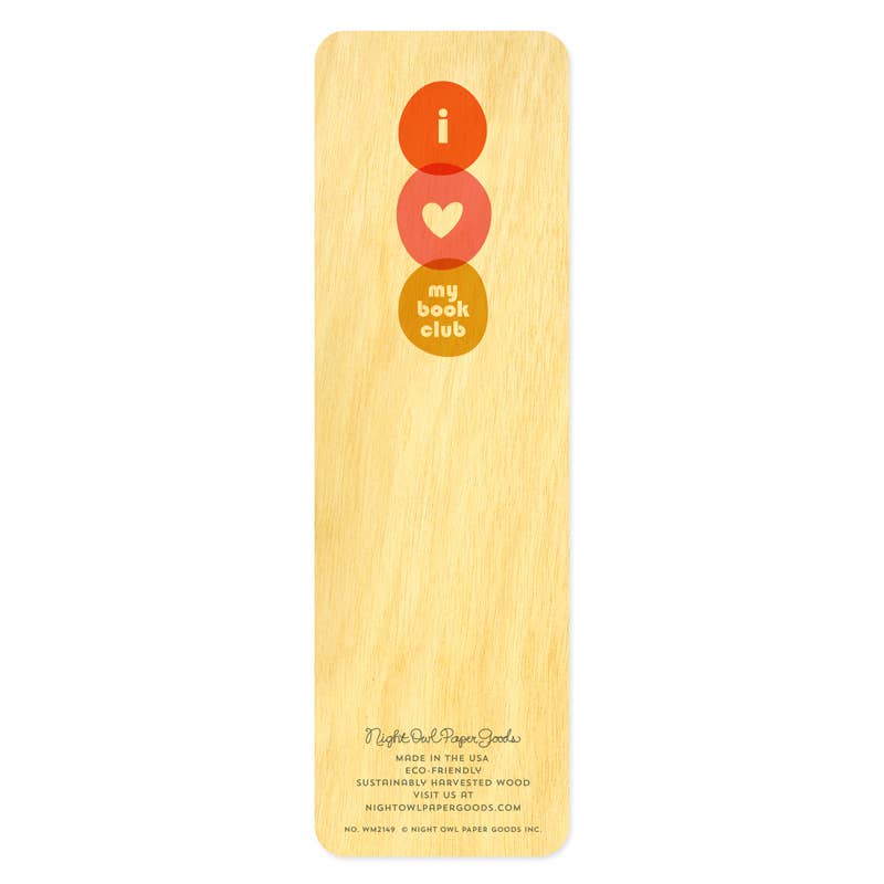 Book Club Wood Bookmark