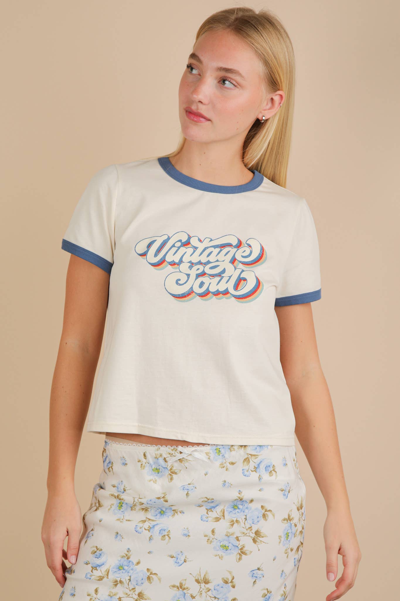 Vintage Soul Ringer Adult Tee