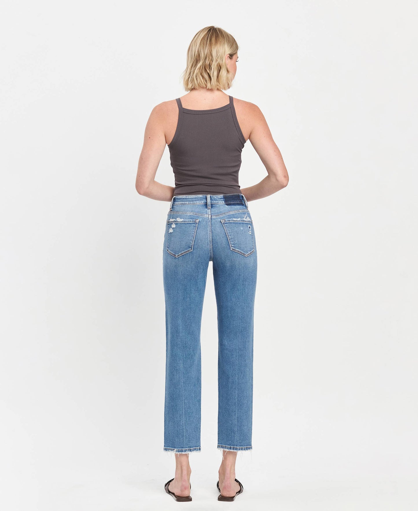 Lauren HIGH RISE TAPERED STRAIGHT JEANS