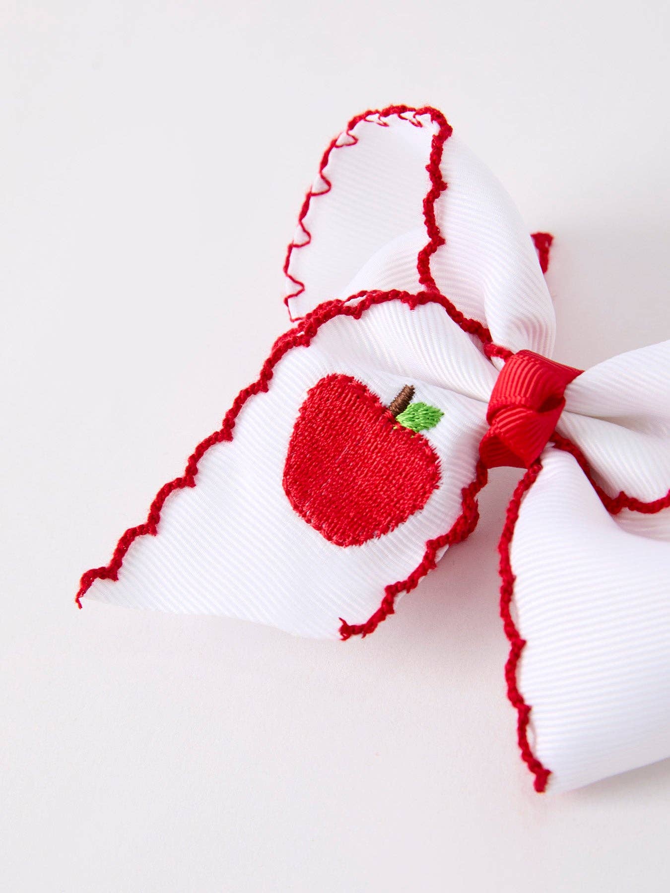 BACK TO SCHOOL Apple Bow Hairpin