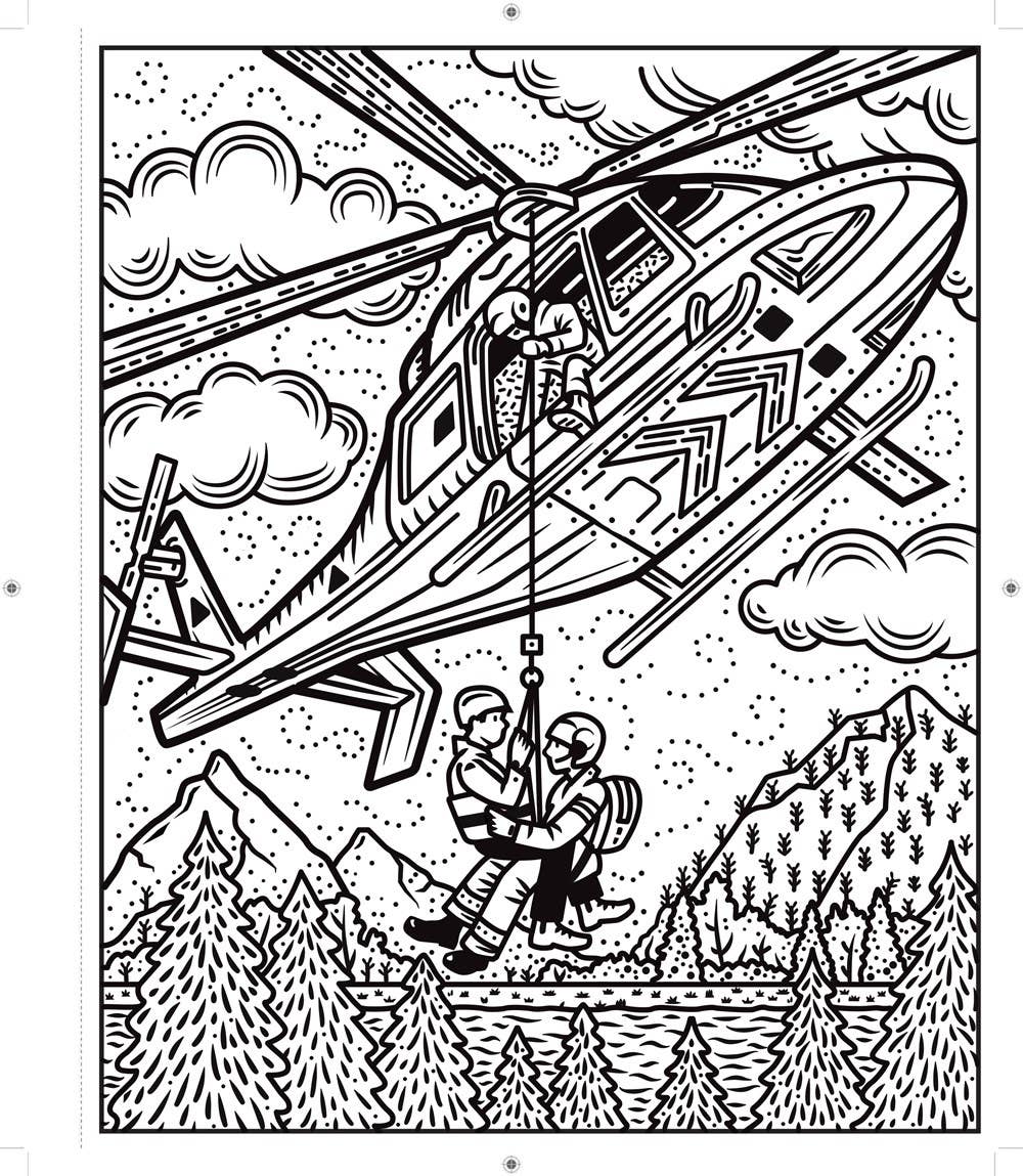 Planes and Helicopters Magic Painting Book