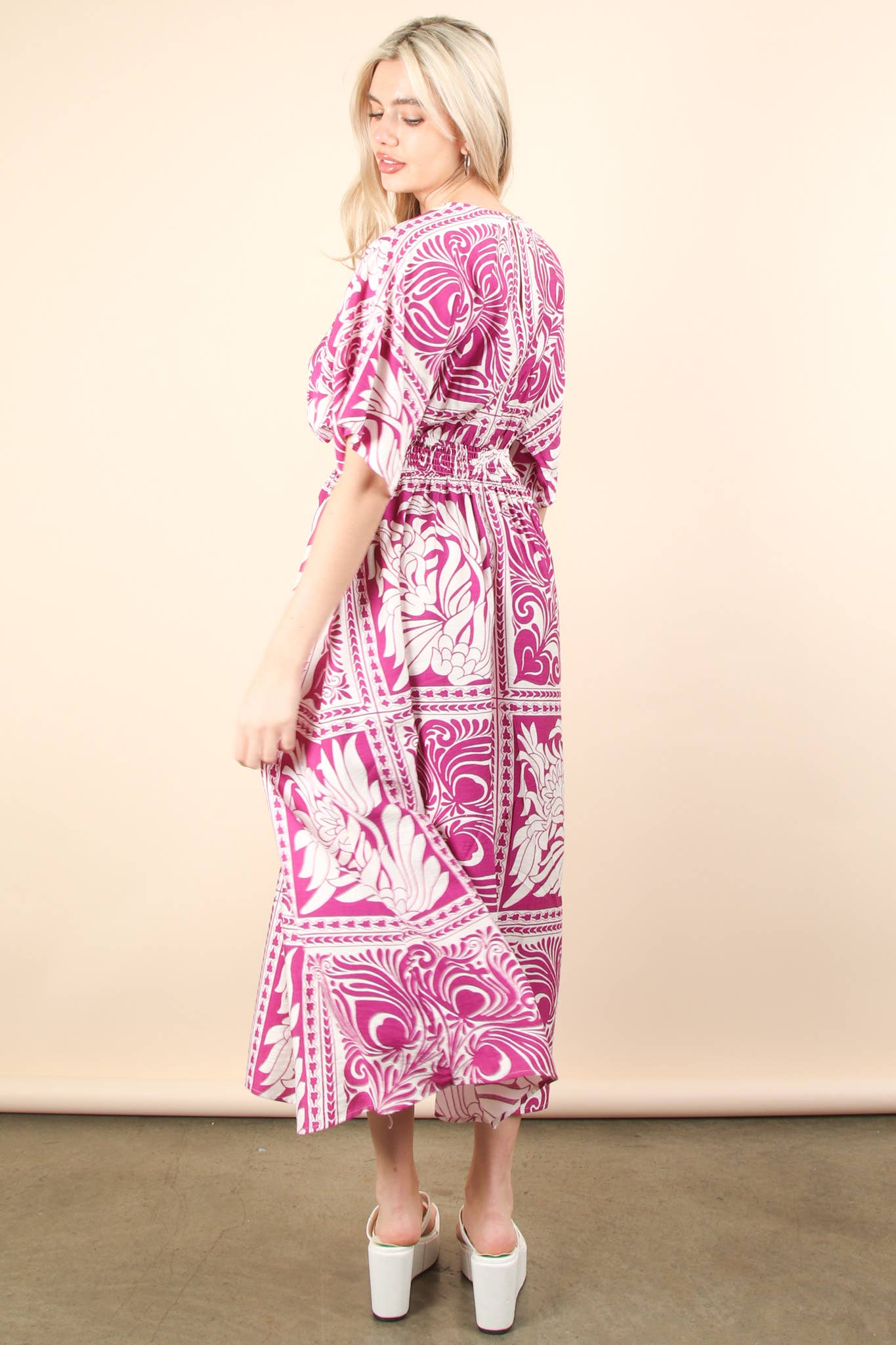 PL Bell Sleeve Woven Mini Dress