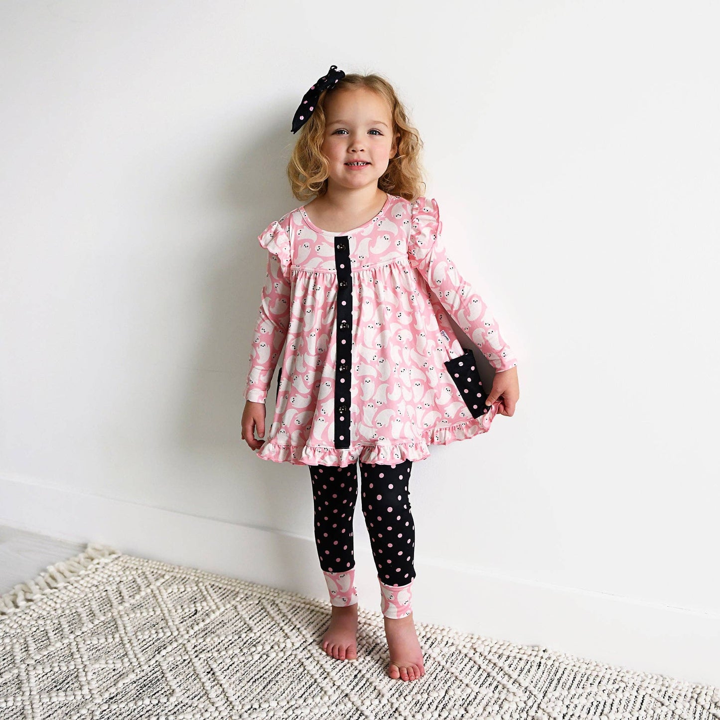 Glinda Ghosts & Raya Dot Peplum Set