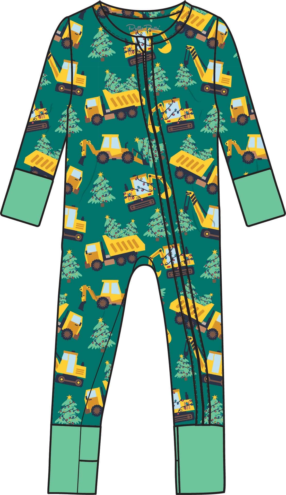 Baby Holiday Haul Bamboo Viscose Convertible One Piece Footie Pajama