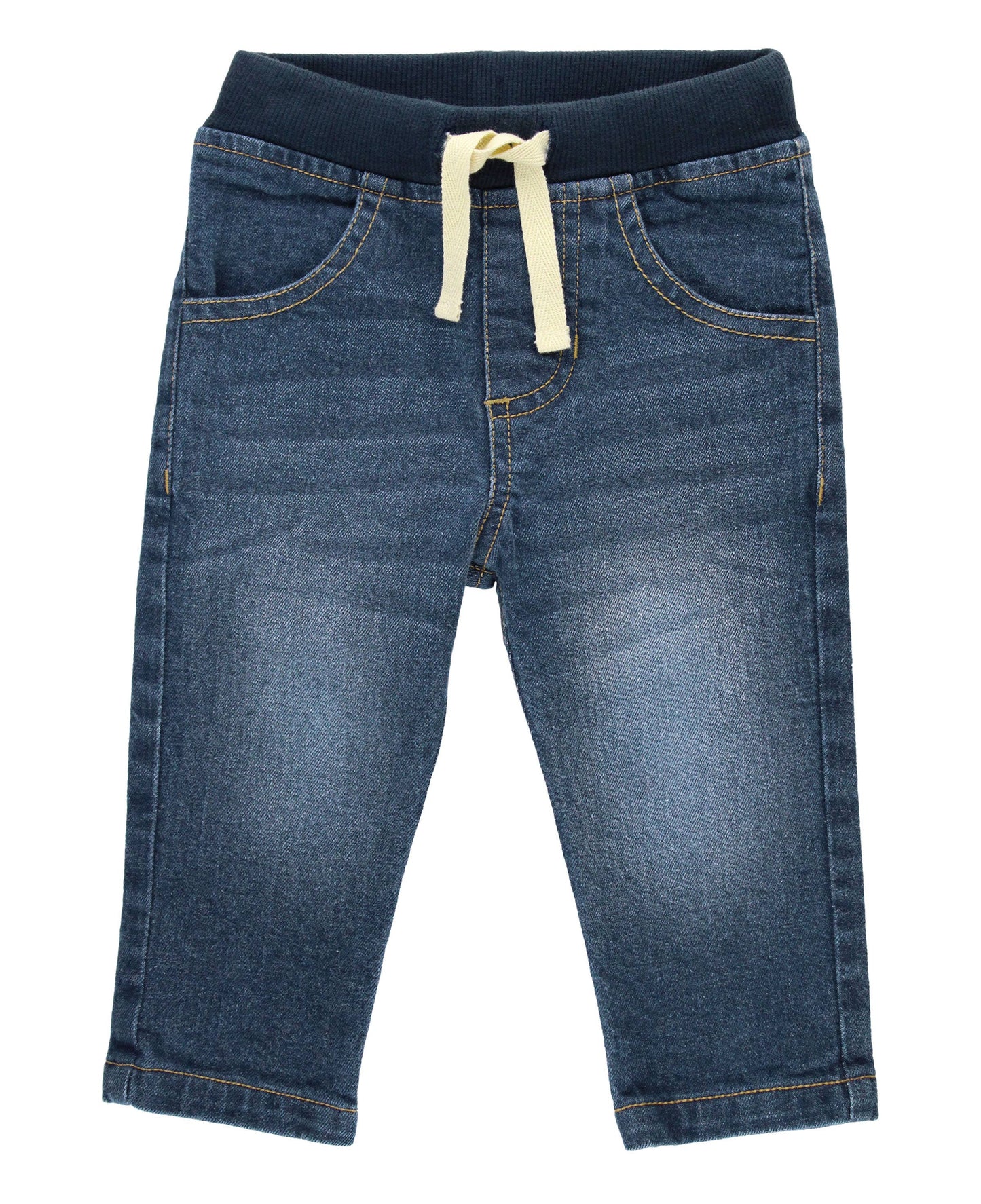 Medium Wash Pull-on Jeans