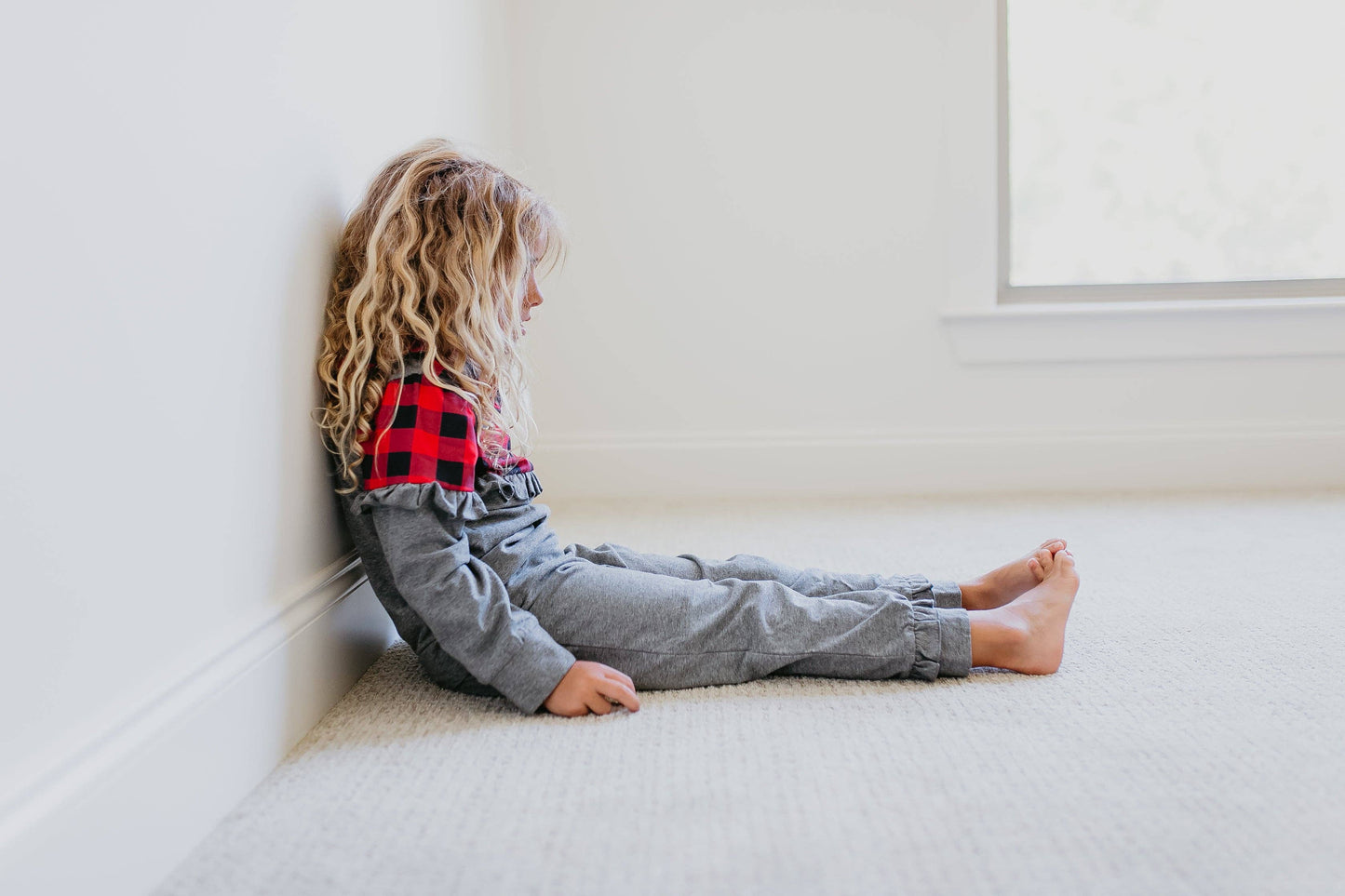 Buffalo Check Ruffle Set