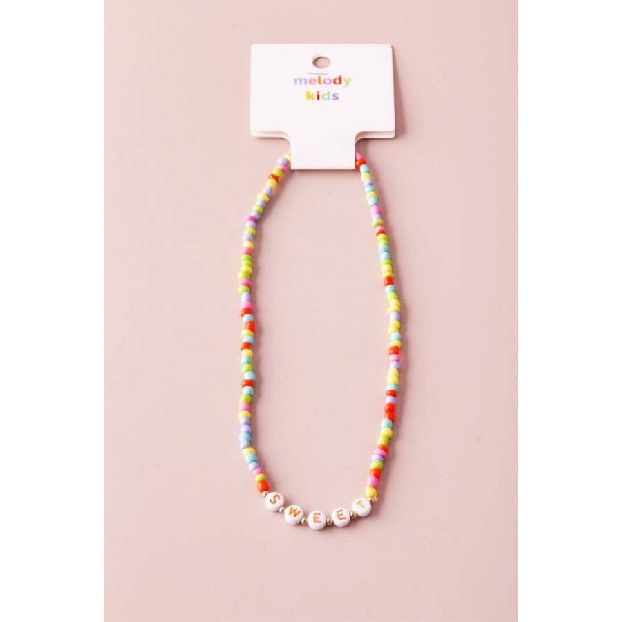 Sweet Multi Color Beaded Necklace