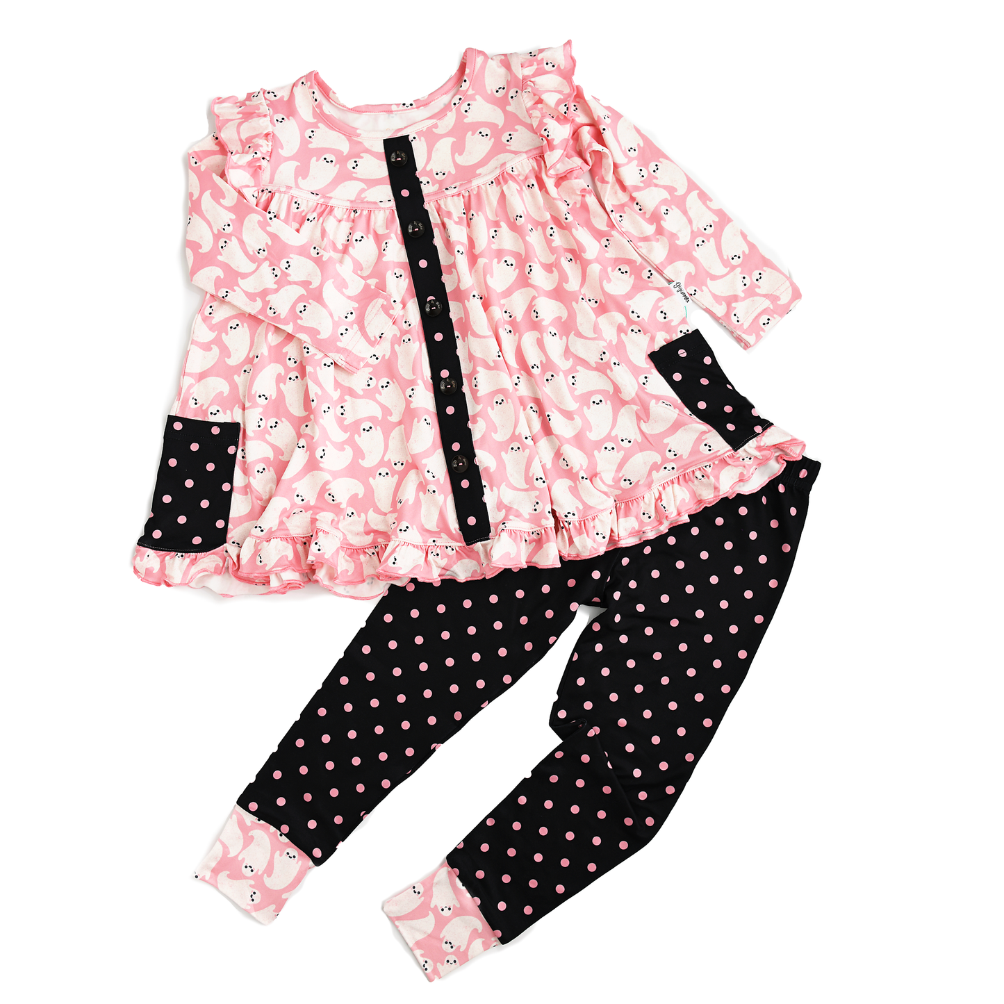 Glinda Ghosts & Raya Dot Peplum Set