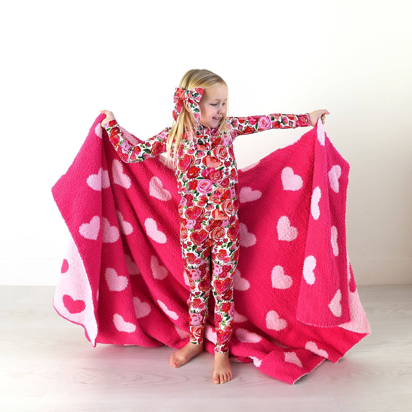 Rose Ruffle Two Piece Bamboo Toddler Outfit