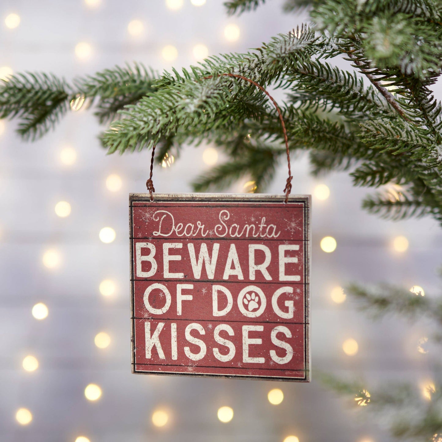 Dog Kisses Ornament