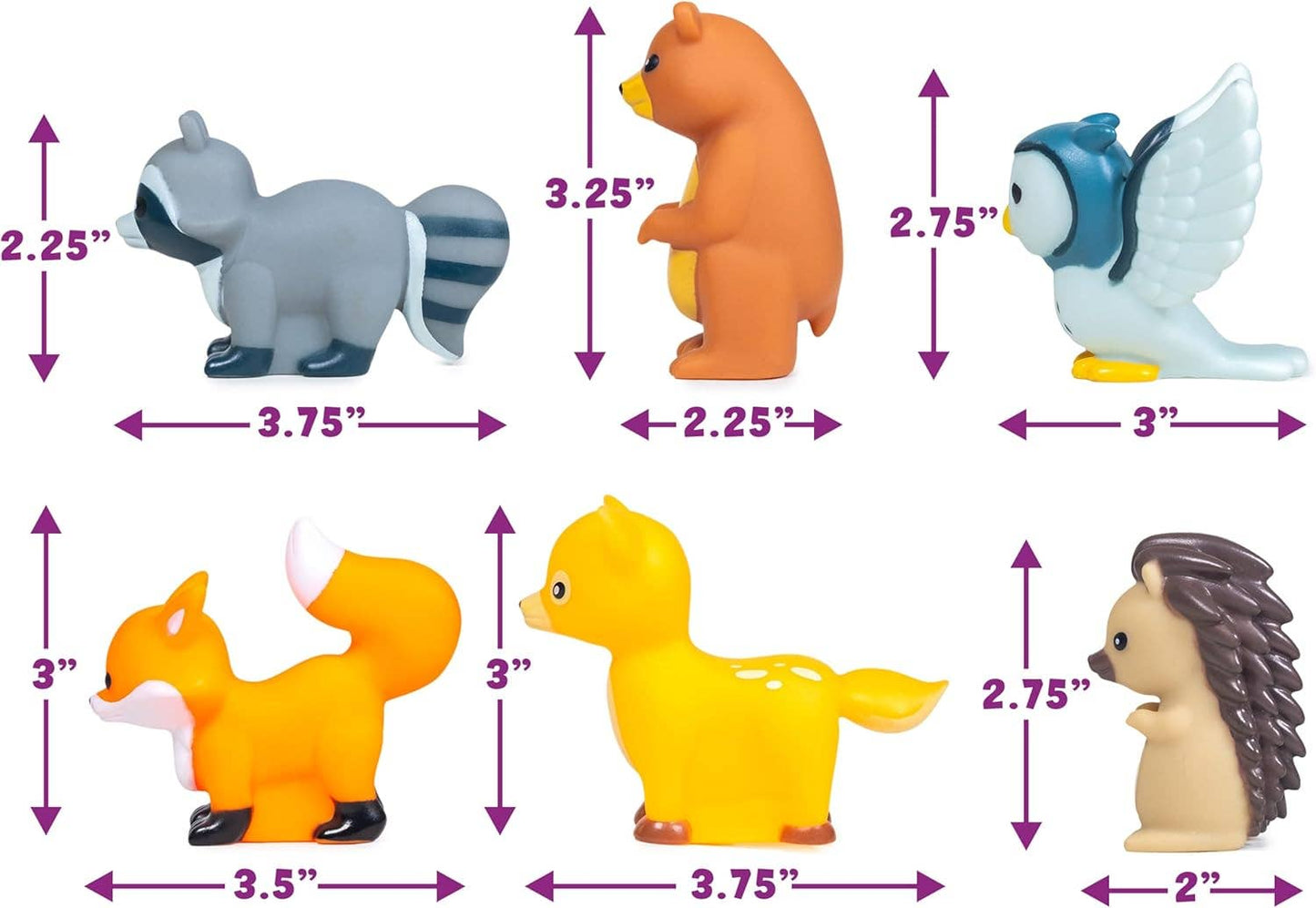 Woodland Animal Bath Toys