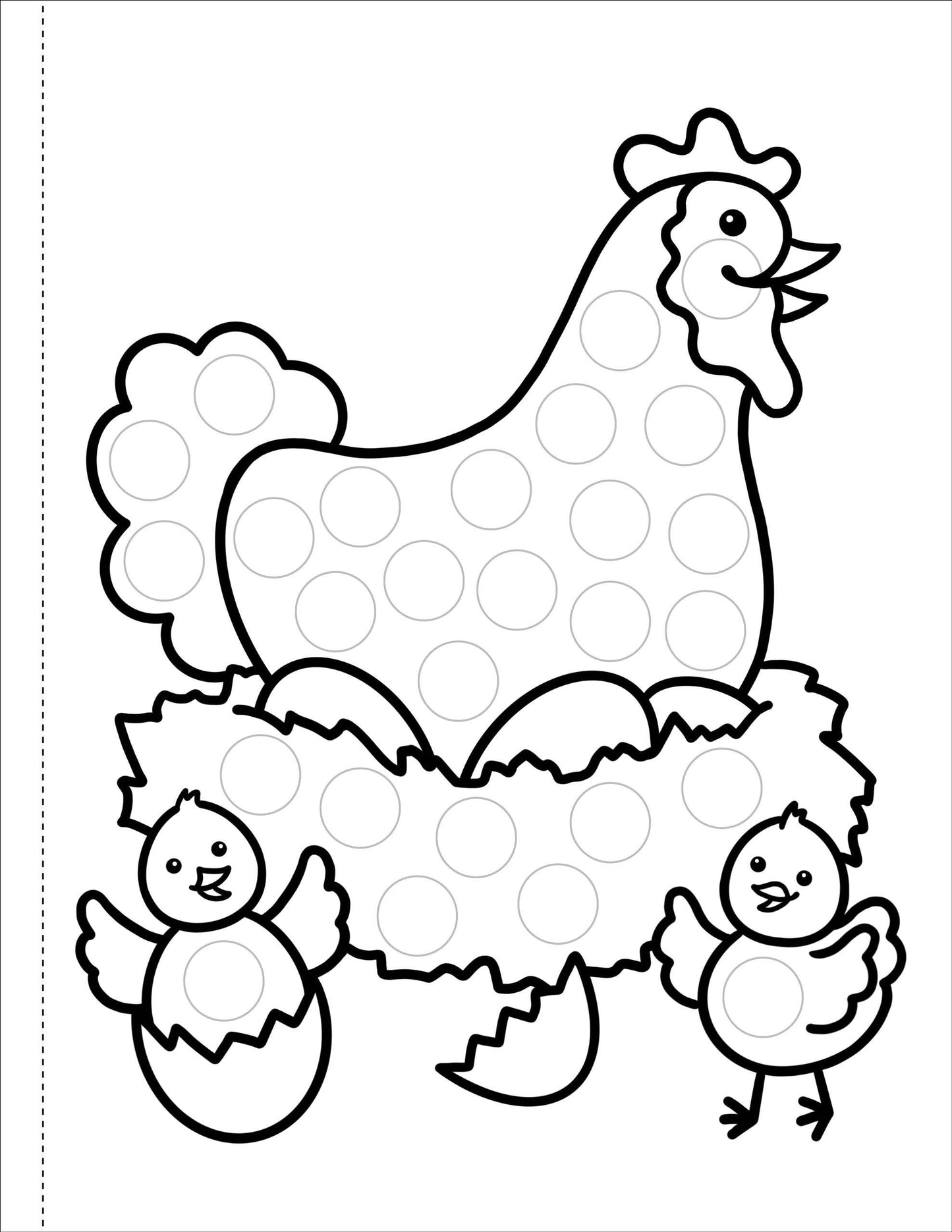 Animals Dot Markers Coloring Book