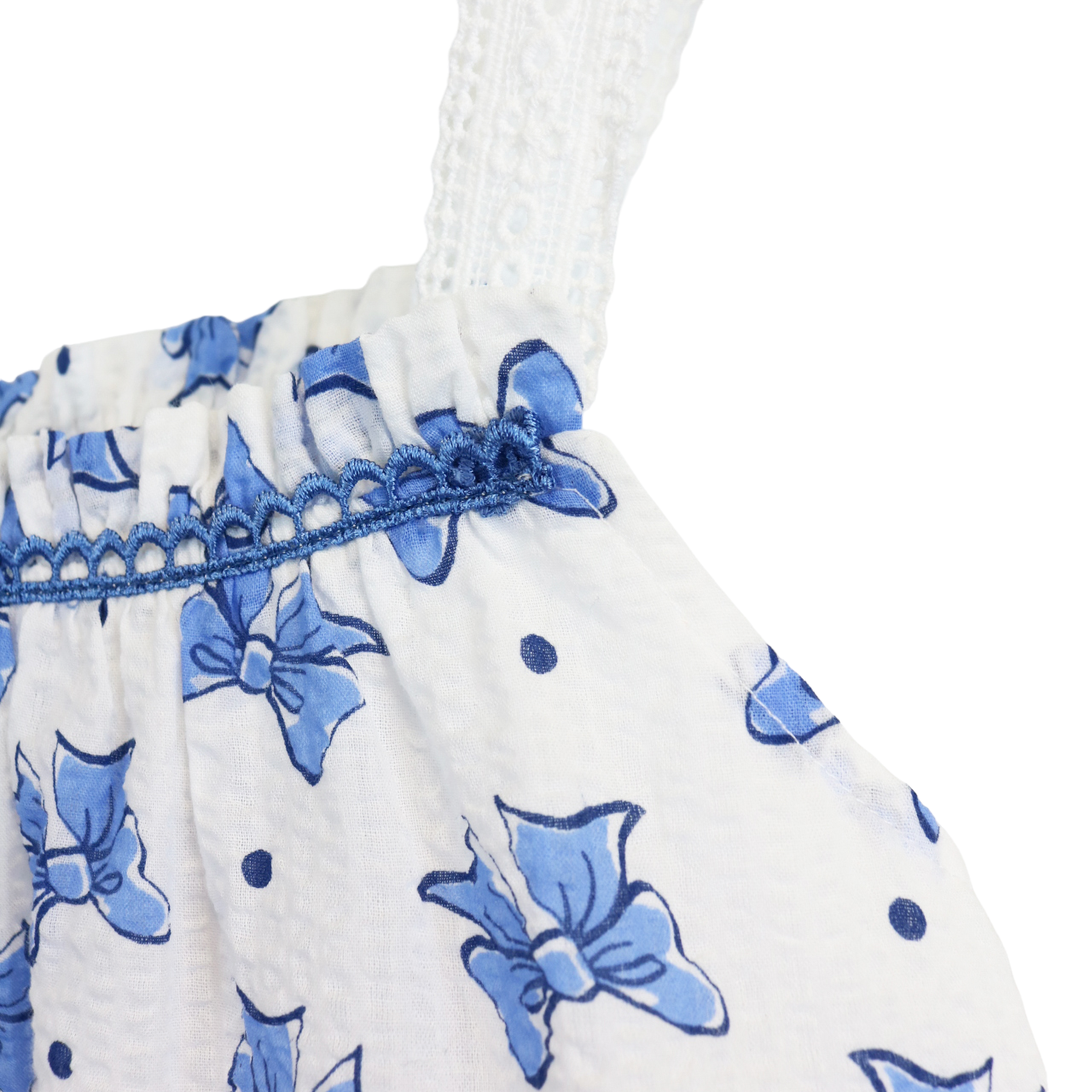 Bow Print Sleeveless Top