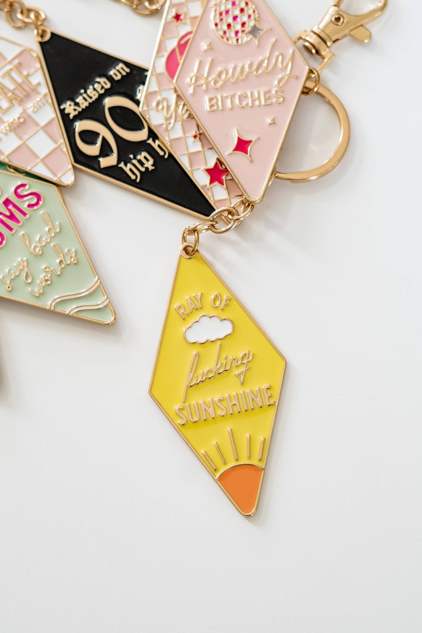 Motel Enamel Keychain