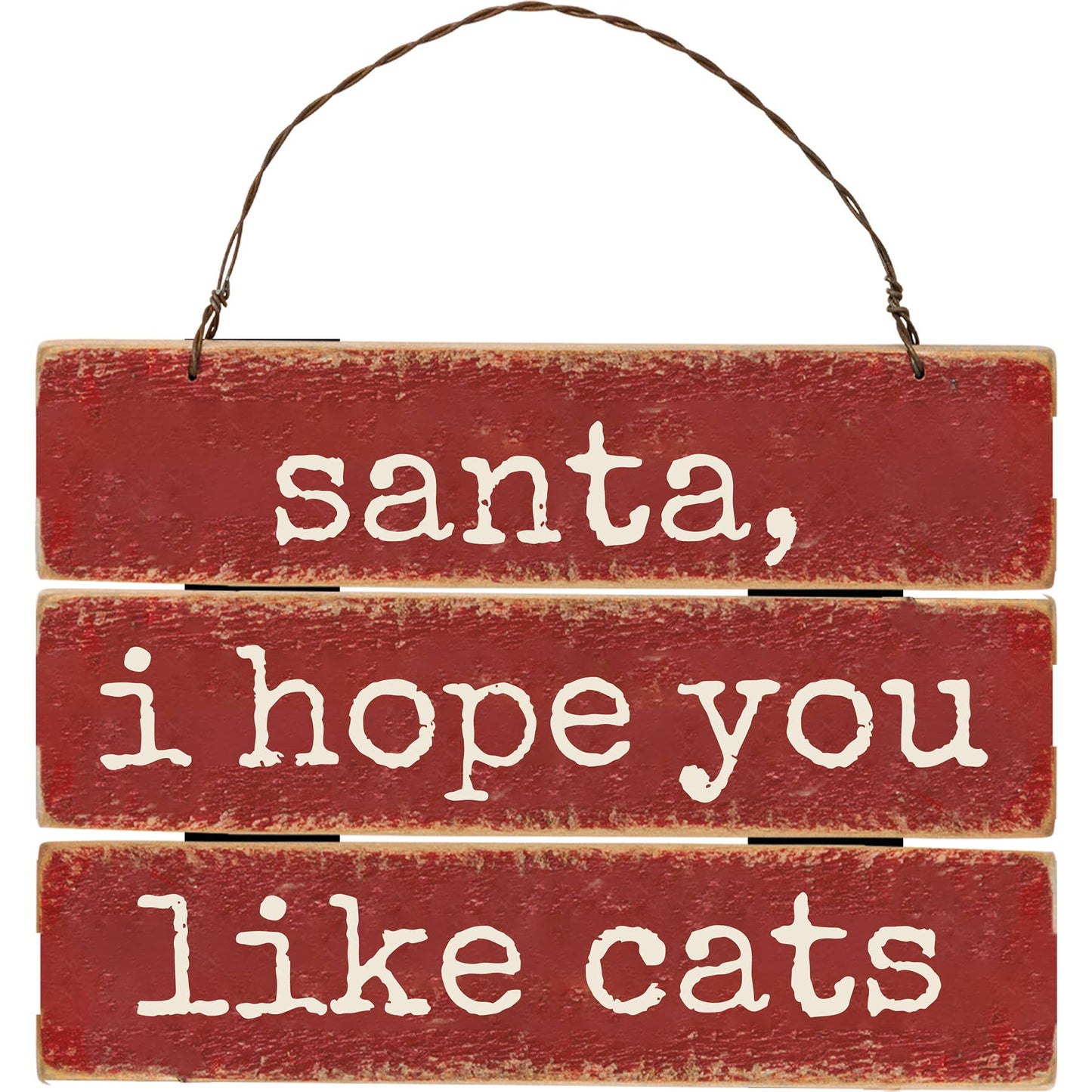Santa I Hope You Like Cats Ornament