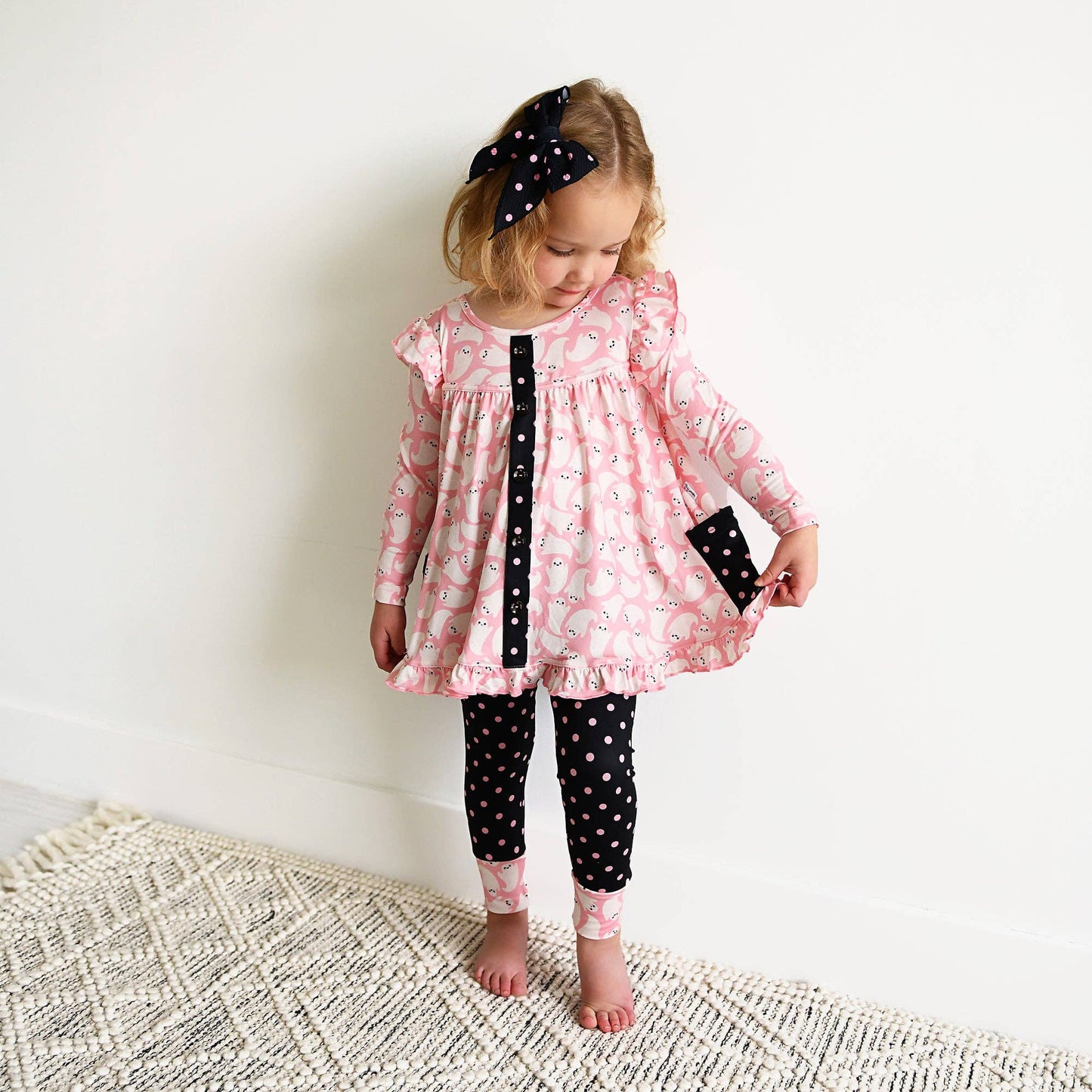 Glinda Ghosts & Raya Dot Peplum Set