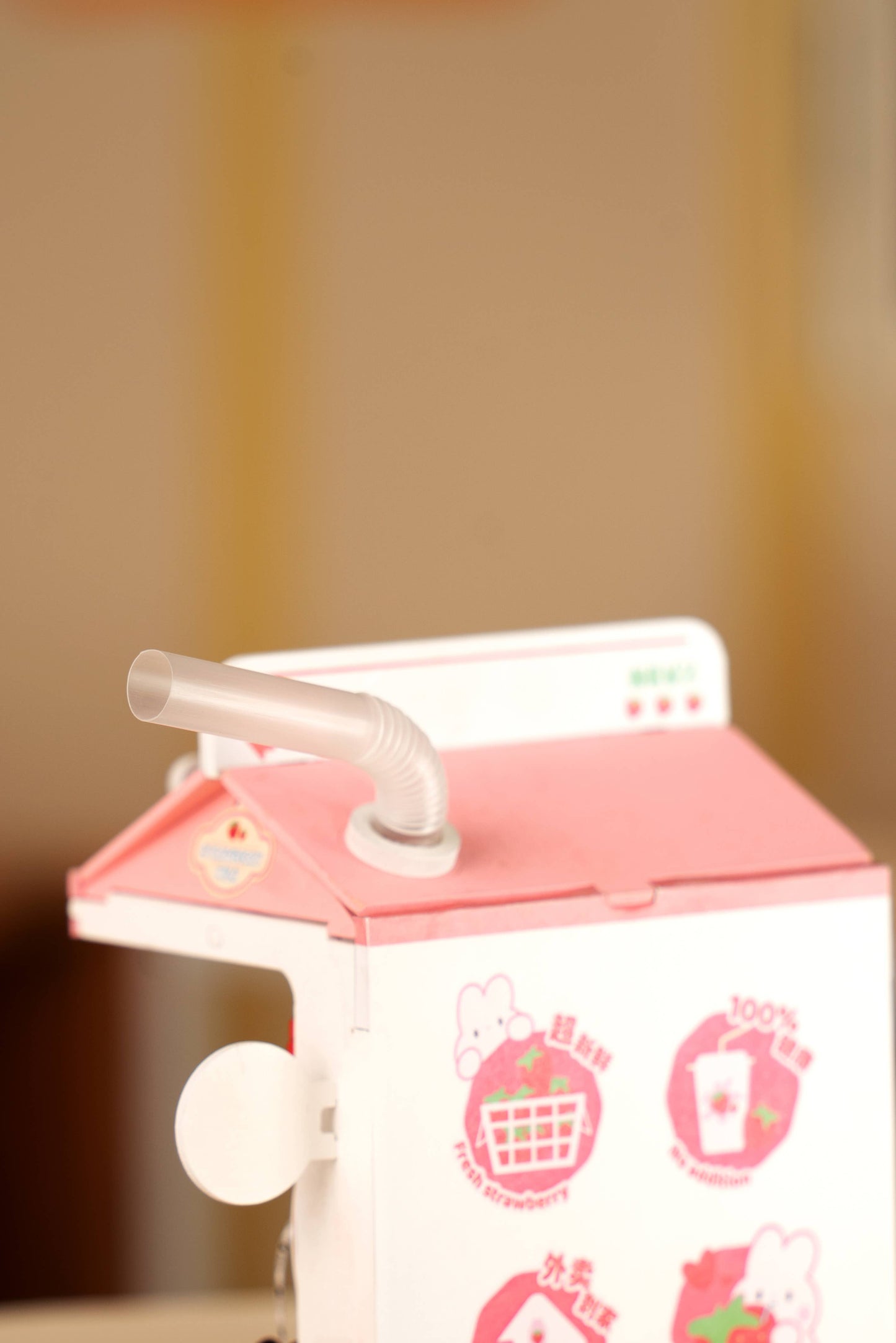 Strawberry Milk Box DIY Miniature House Kit