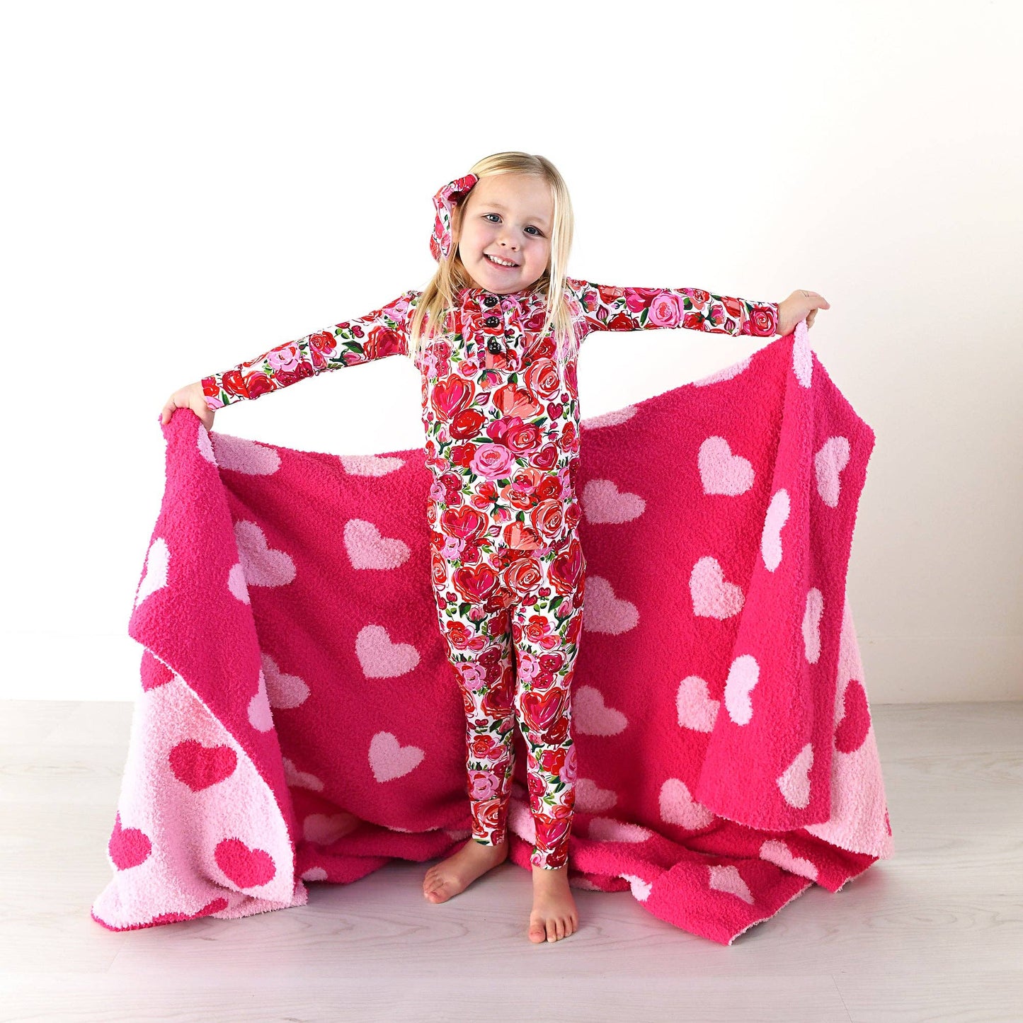 Rose Ruffle Two Piece Bamboo Toddler Outfit