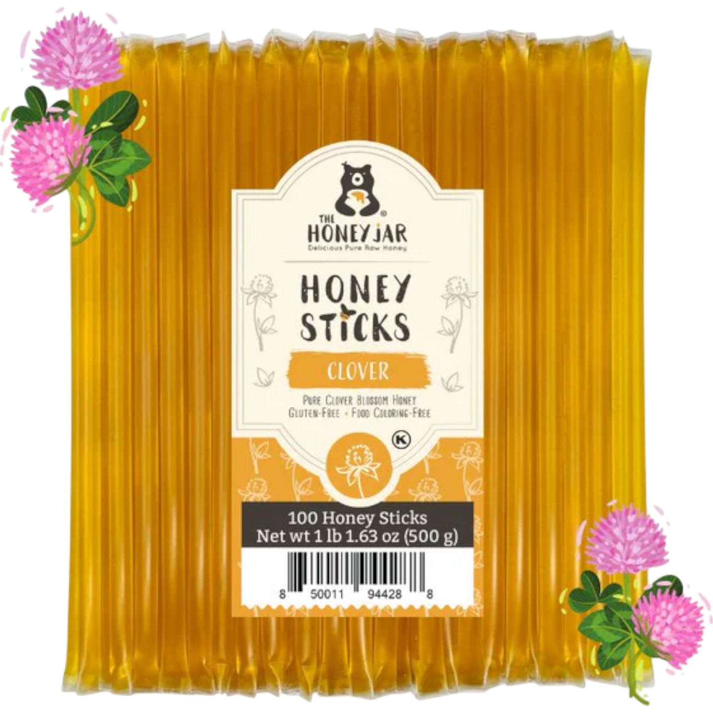 The Honey Jar Clover Honey Sticks