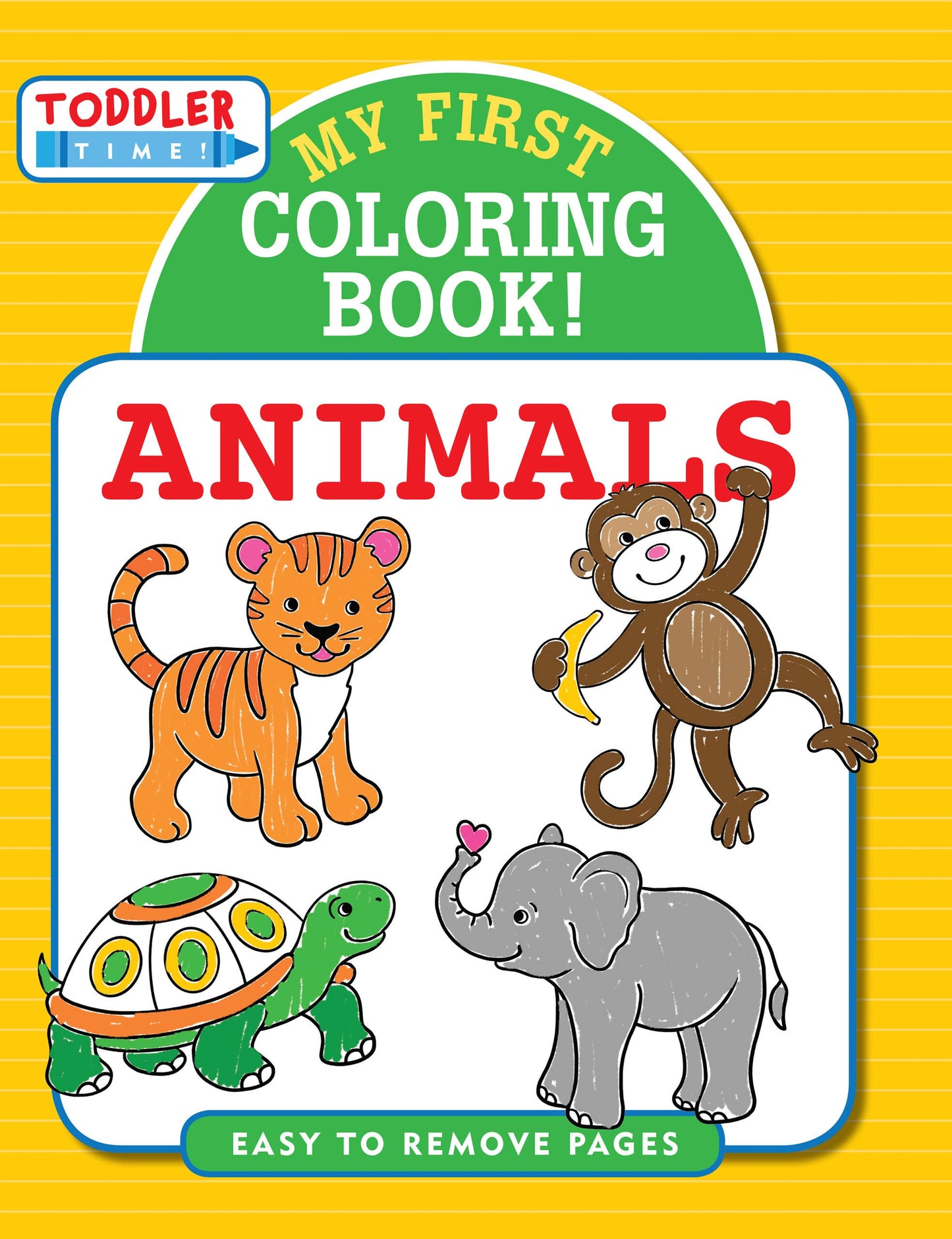 Animals, My First Coloring Book