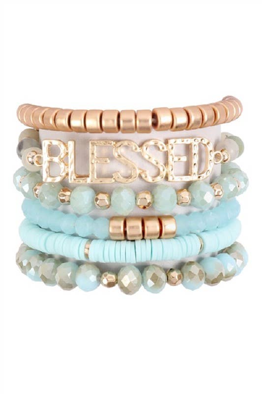 LR BLESSED CHARM BEADED BRACELET