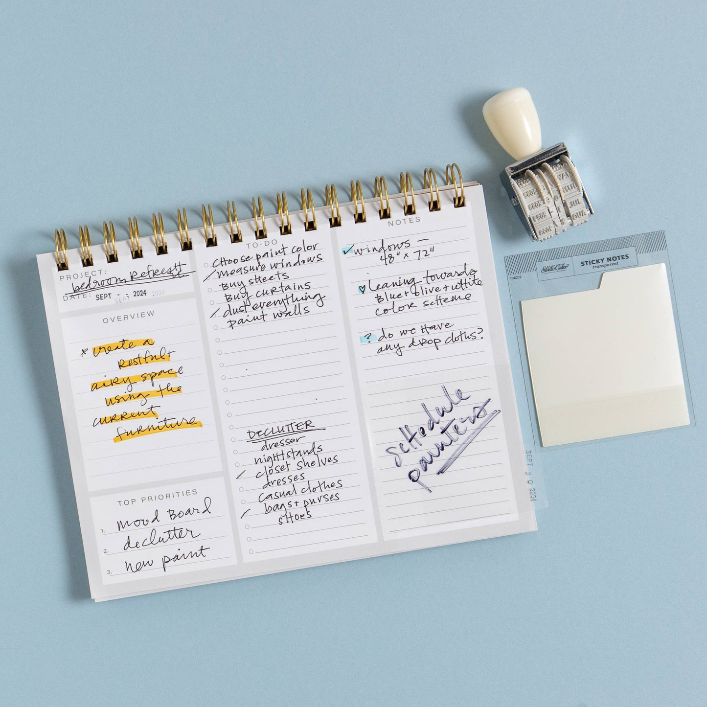 Clear - Tabbed Transparent Sticky Notes