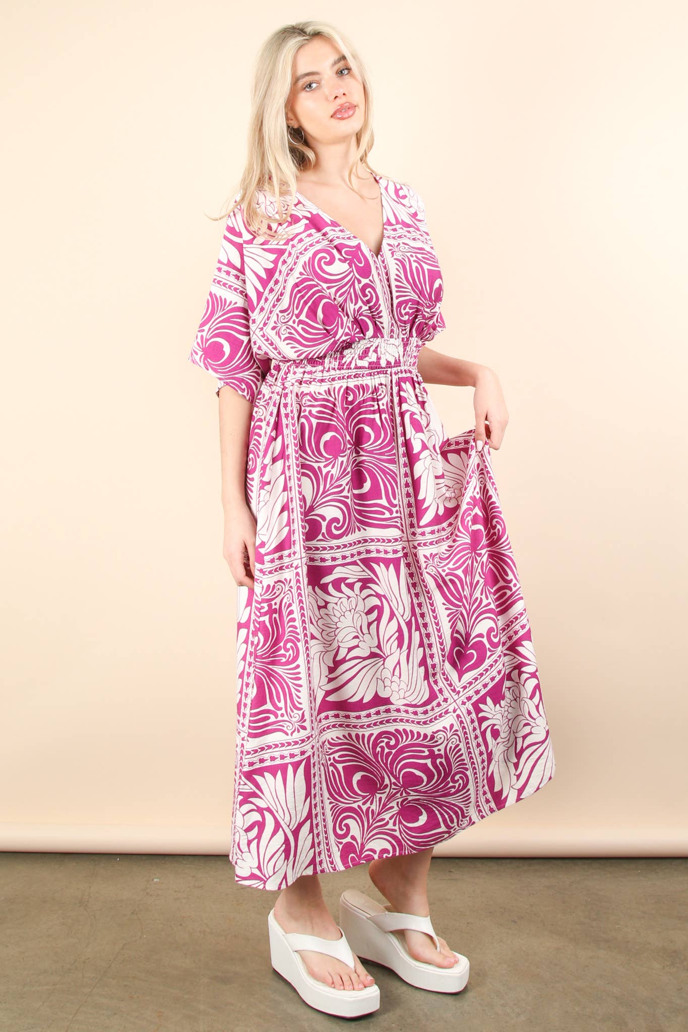 PL Bell Sleeve Woven Mini Dress
