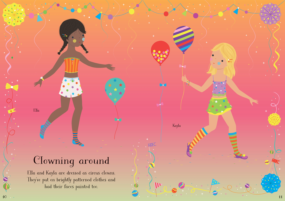 Costume Parade Little Sticker Dolly Dressing
