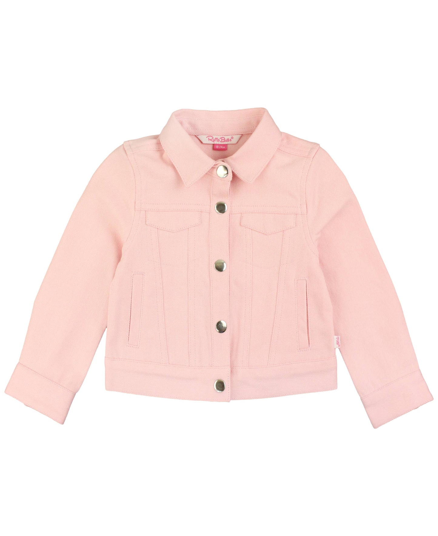 Pink Stretch Denim Jacket