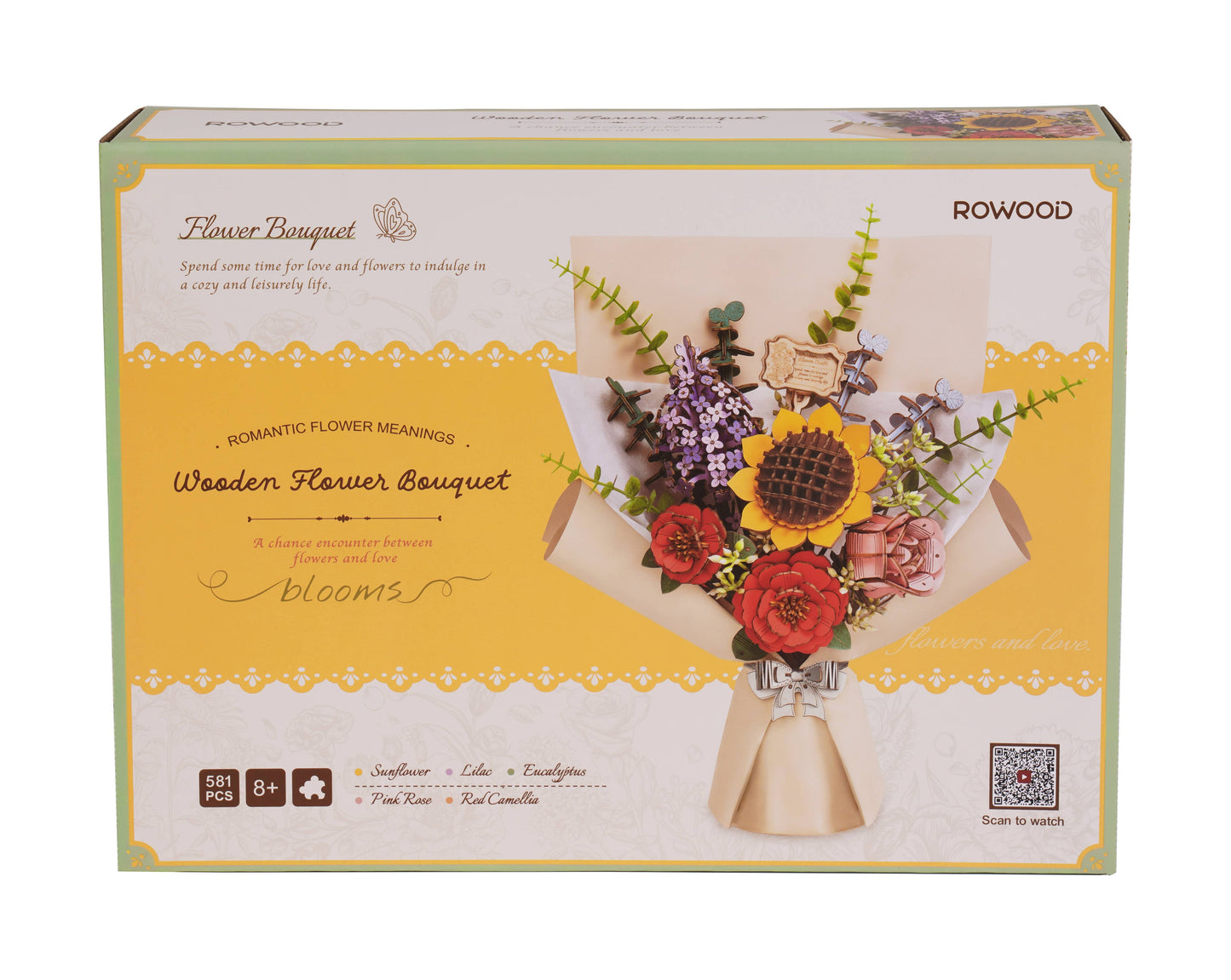 Bouquet 3D Wooden Flower Puzzle