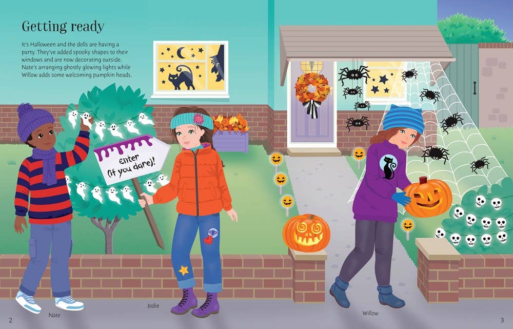 Halloween Party Sticker Dolly Dressing