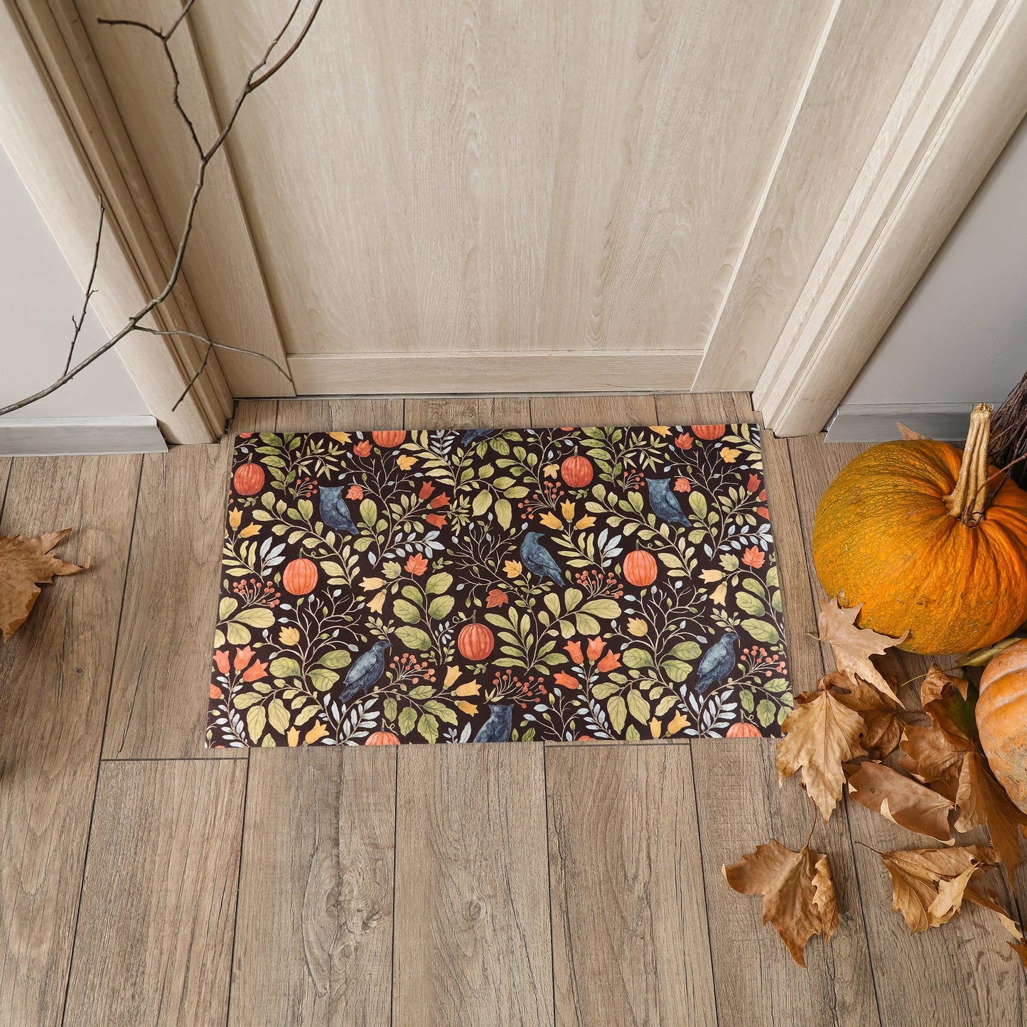 Floral Halloween Rug