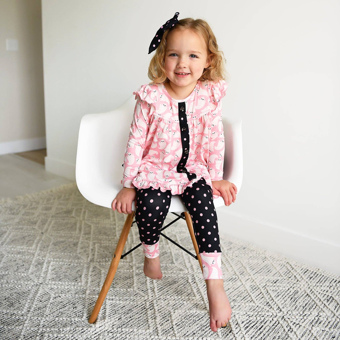 Glinda Ghosts & Raya Dot Peplum Set