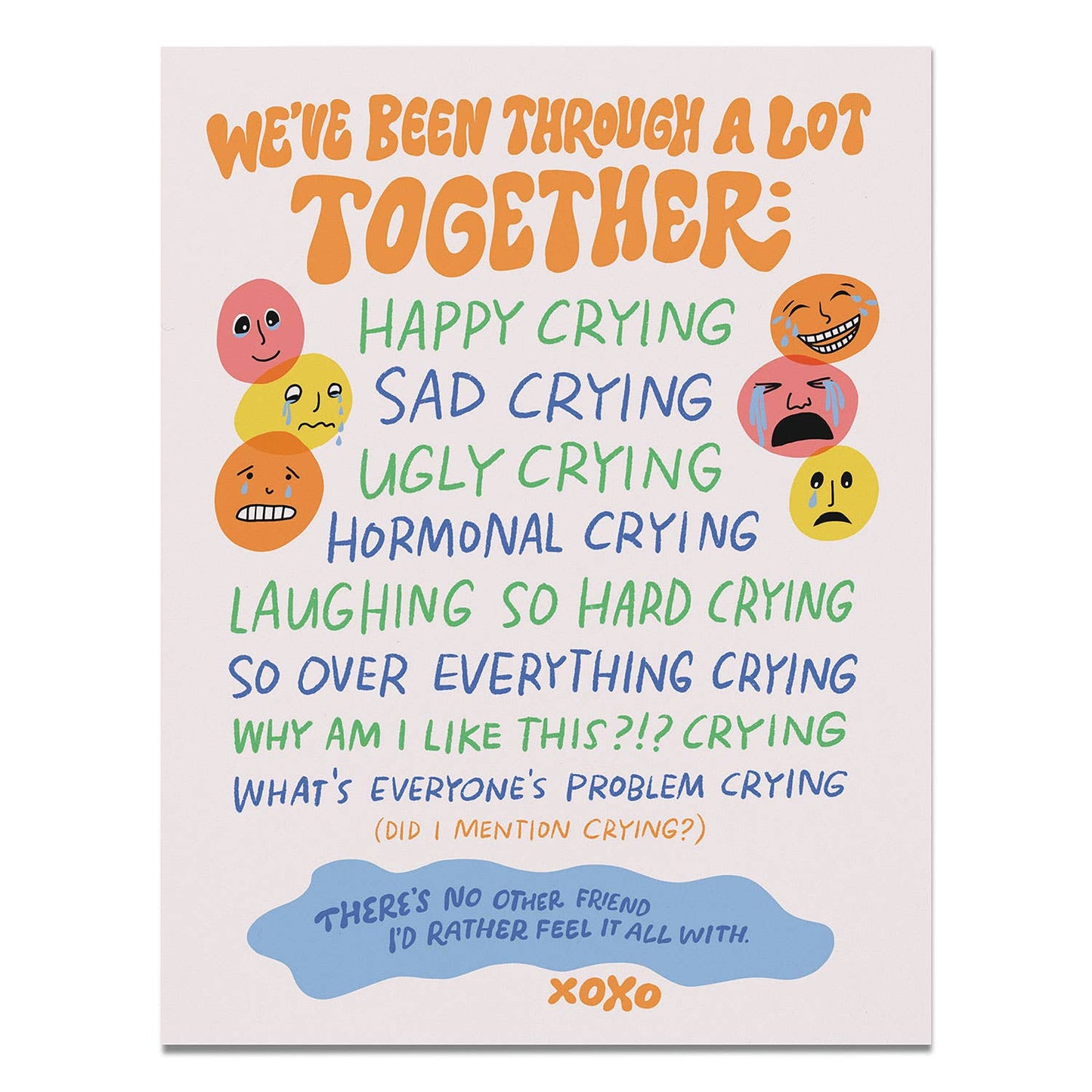 Happy Crying Greeting Card
