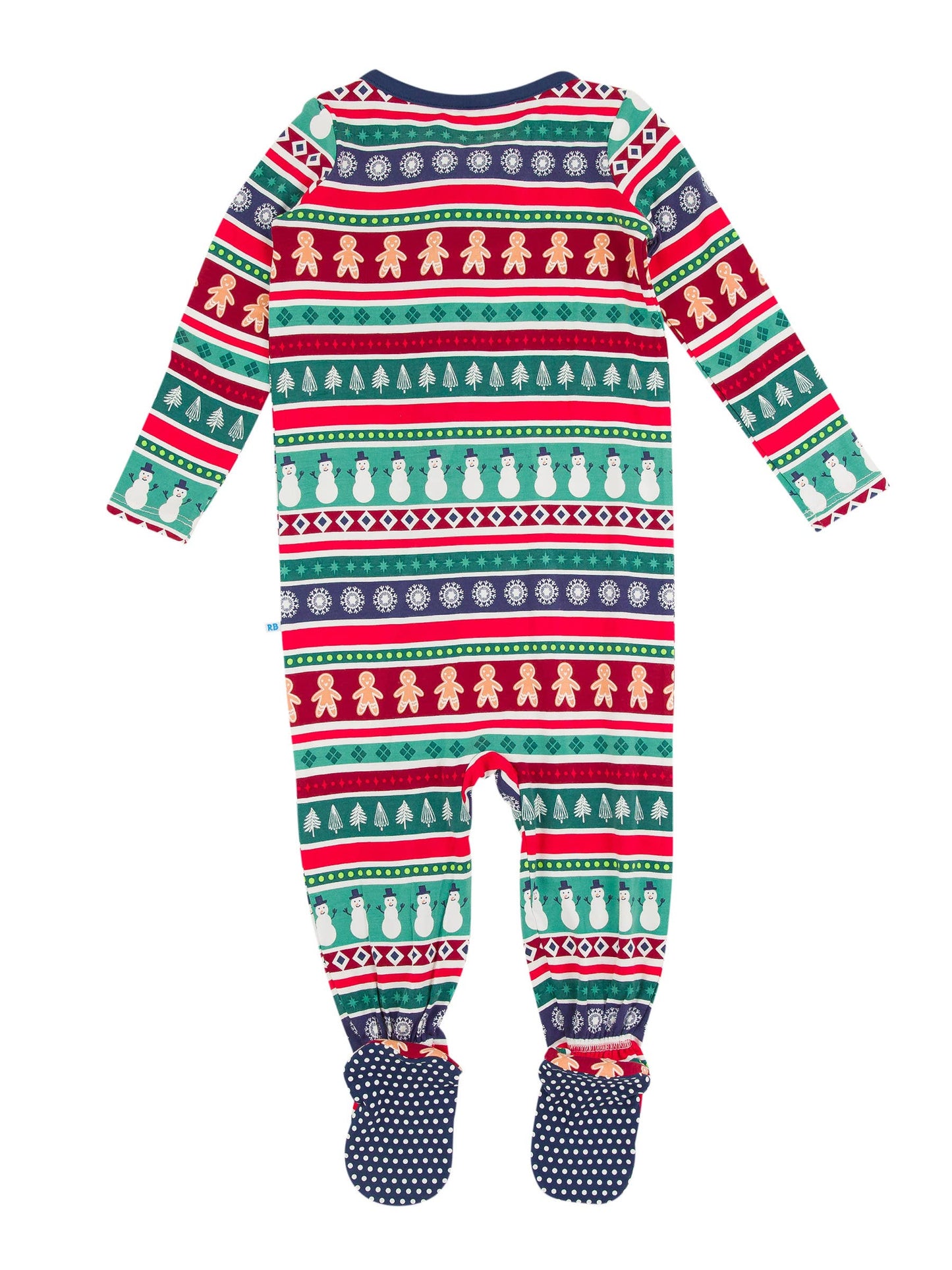 Fair Isle Friends Bamboo Footed One Piece Pajama
