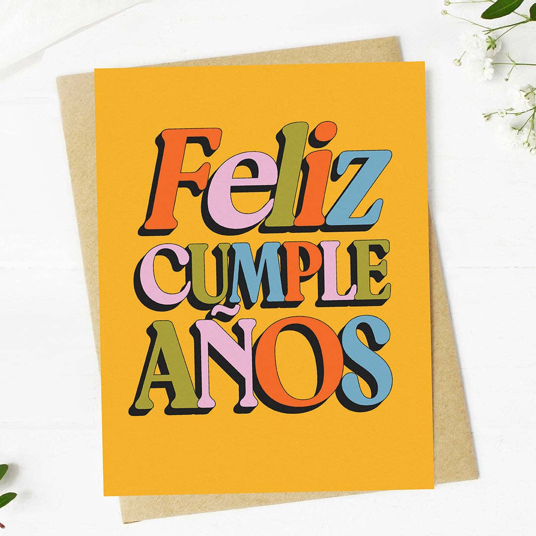 Feliz Cumpleaños Spanish Birthday Card