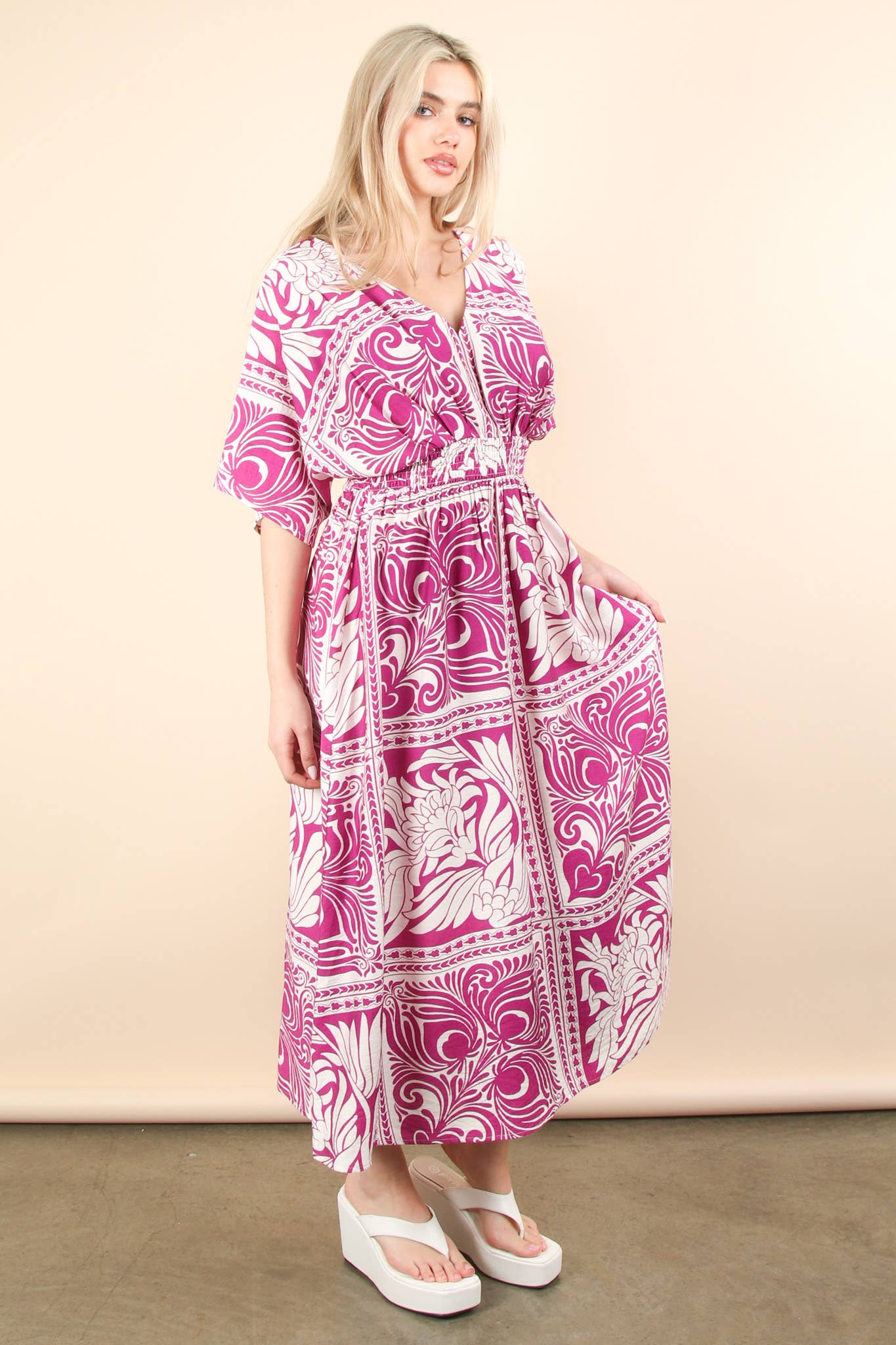 PL Bell Sleeve Woven Mini Dress