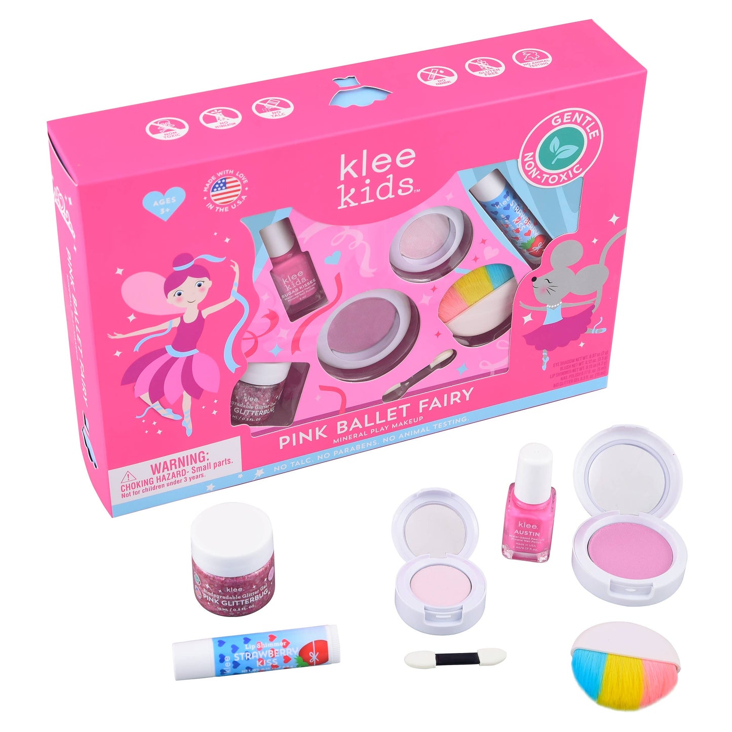 Pink Ballet Fairy Klee Kids Deluxe Play Makeup Kit