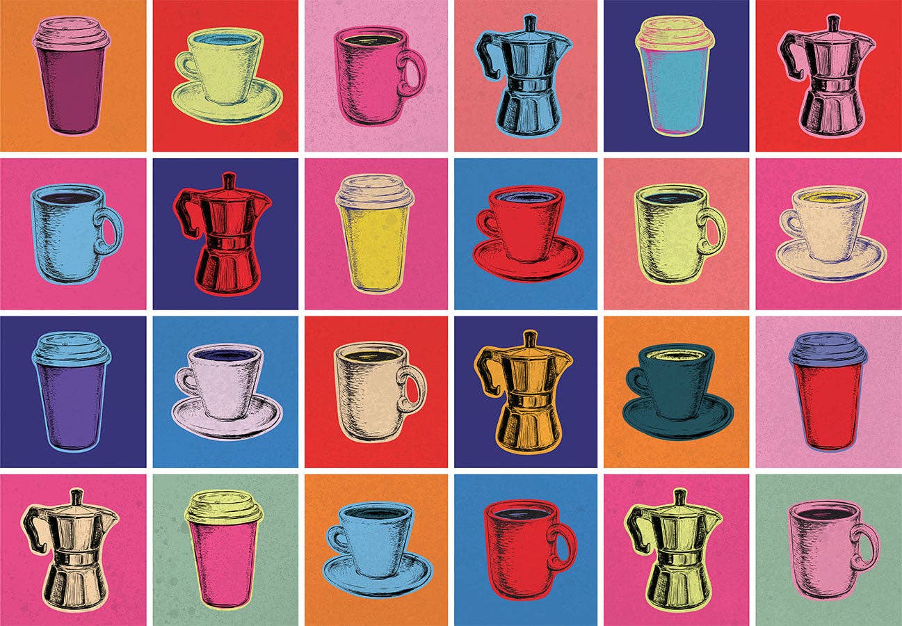 Pop Art Coffee 1000 Piece Adult Puzzle