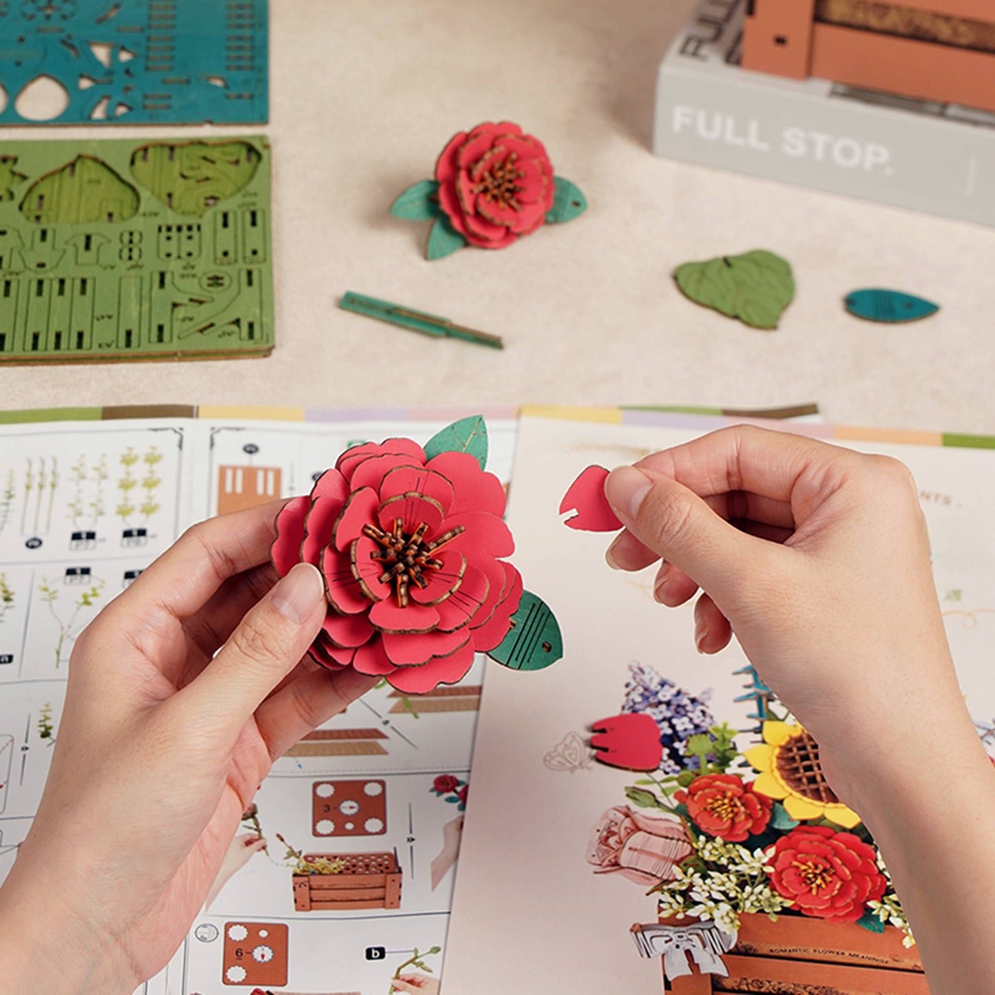 Bloom Box 3D Wooden Flower Puzzle