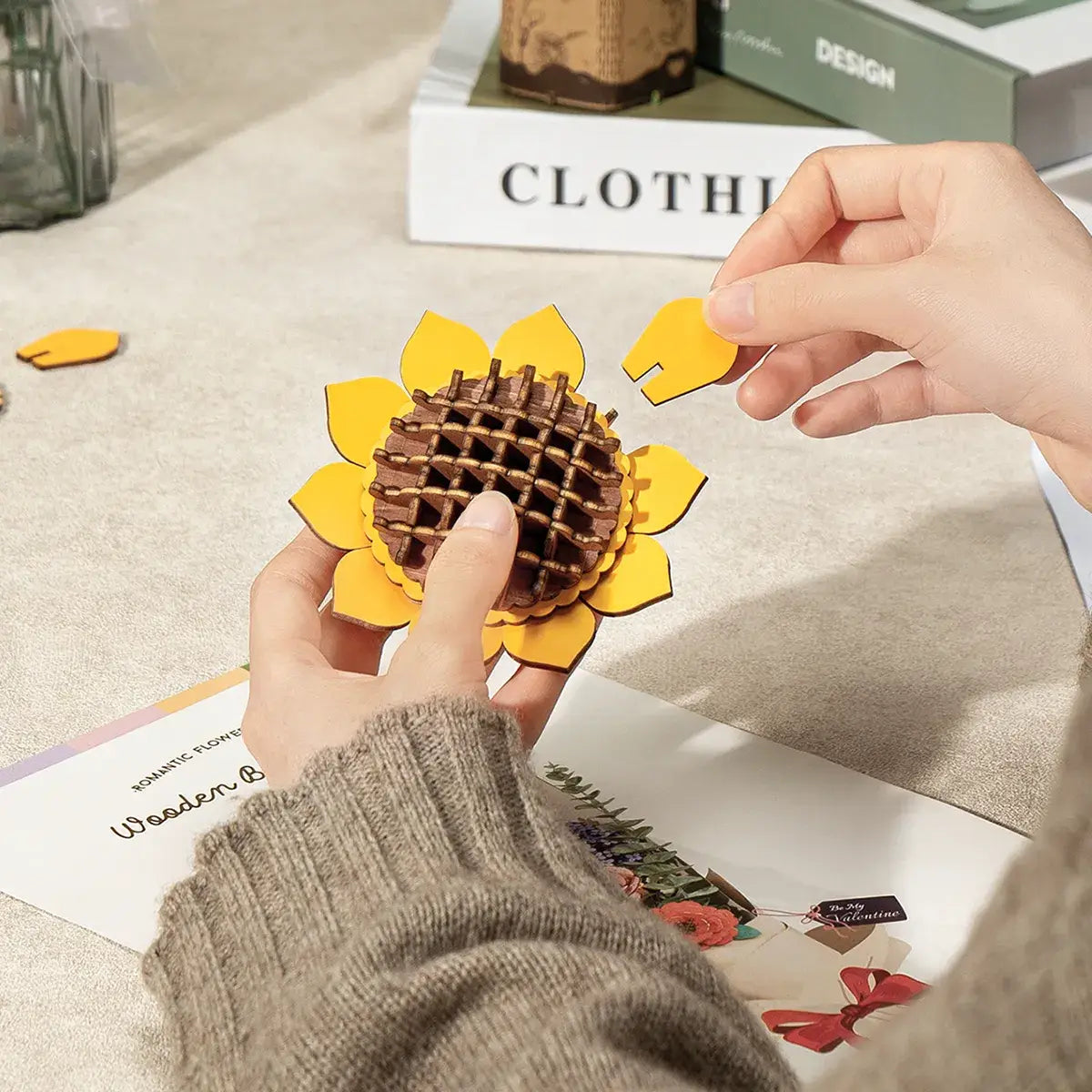 Bouquet 3D Wooden Flower Puzzle