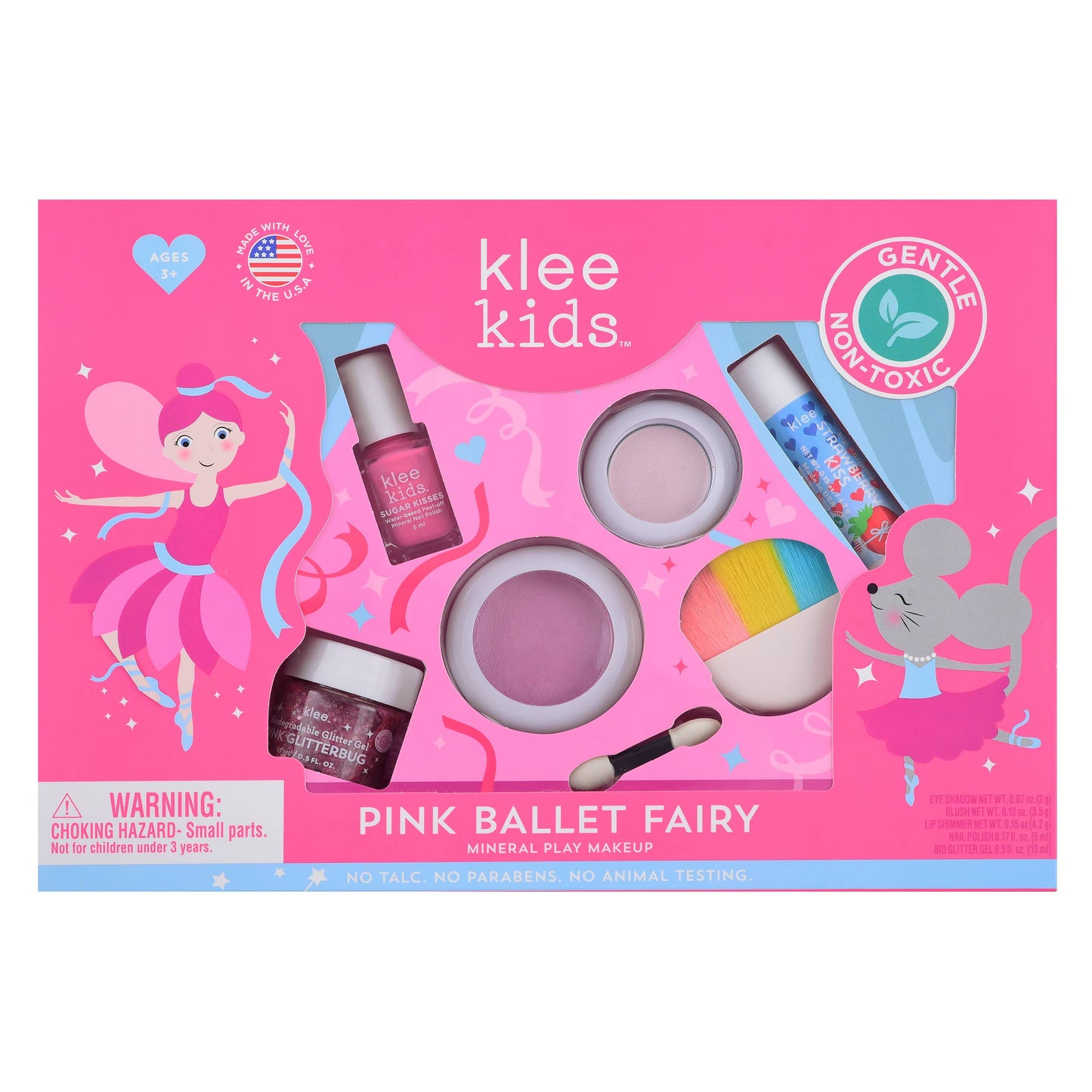 Pink Ballet Fairy Klee Kids Deluxe Play Makeup Kit