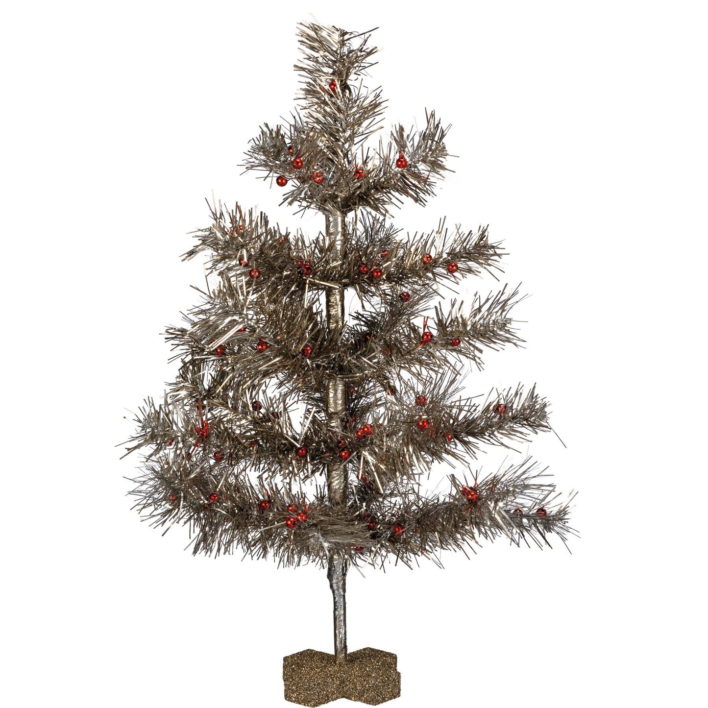 Silver Tinsel Christmas Tree