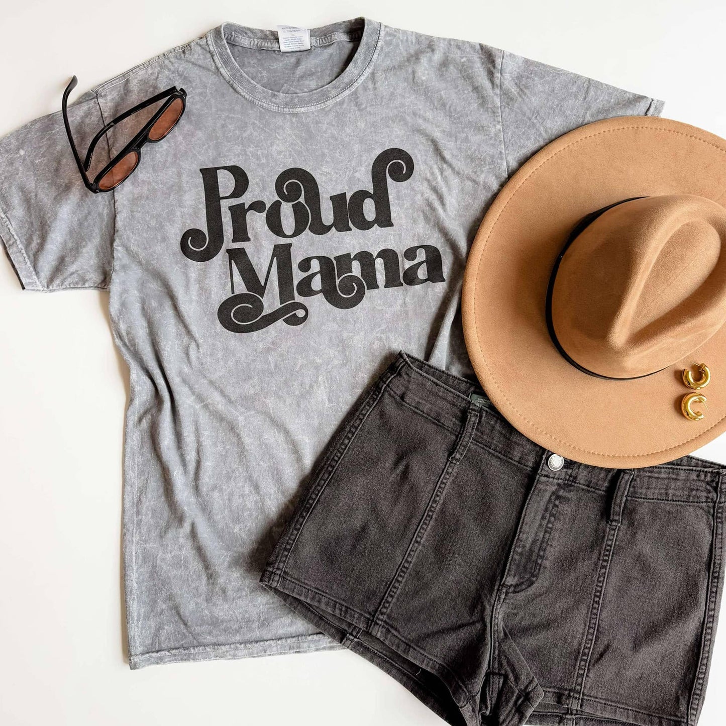 Proud Mama Mineral Wash Tee